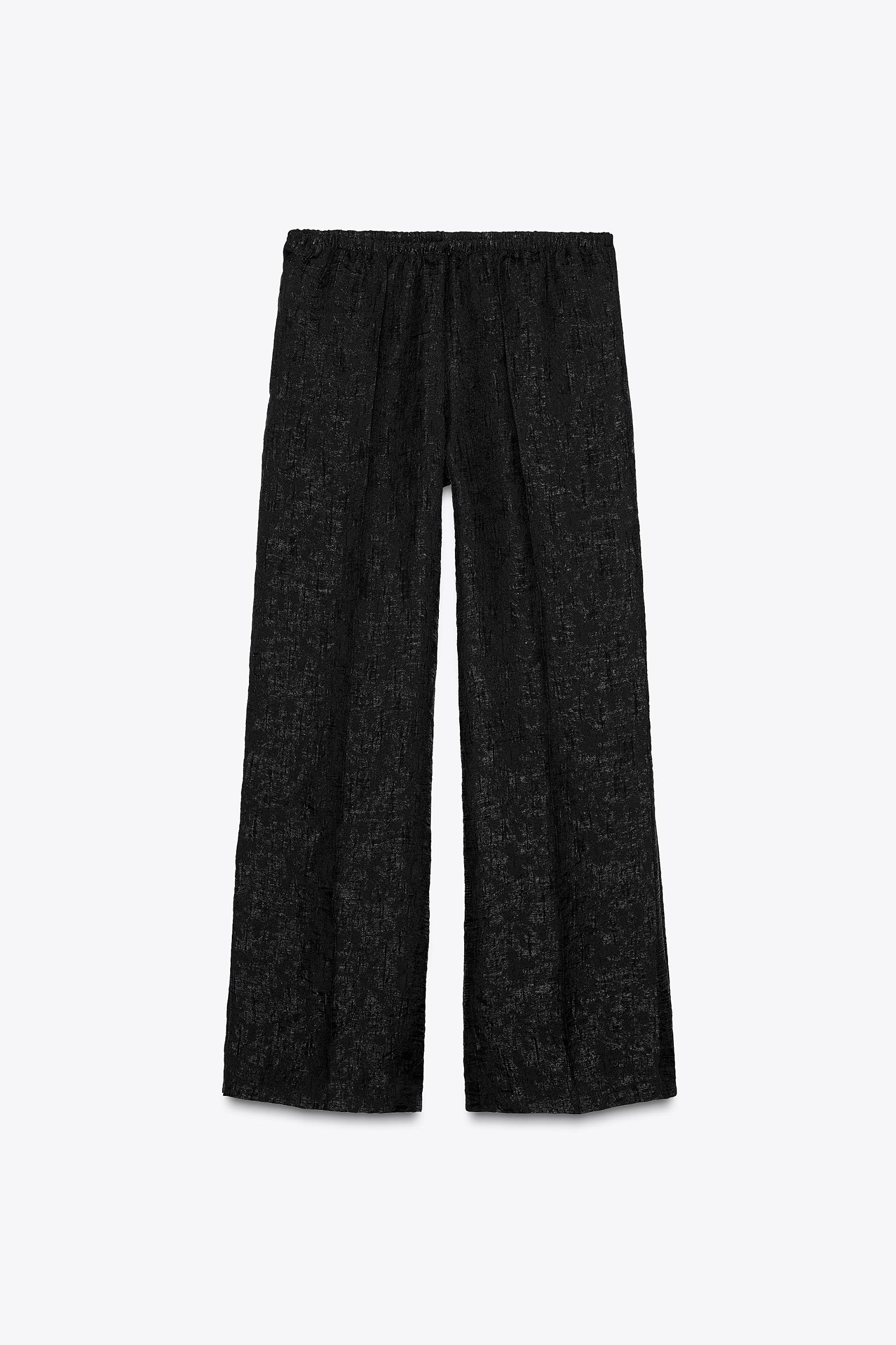 WRINKLED EFFECT ORGANZA PANTS Product Image