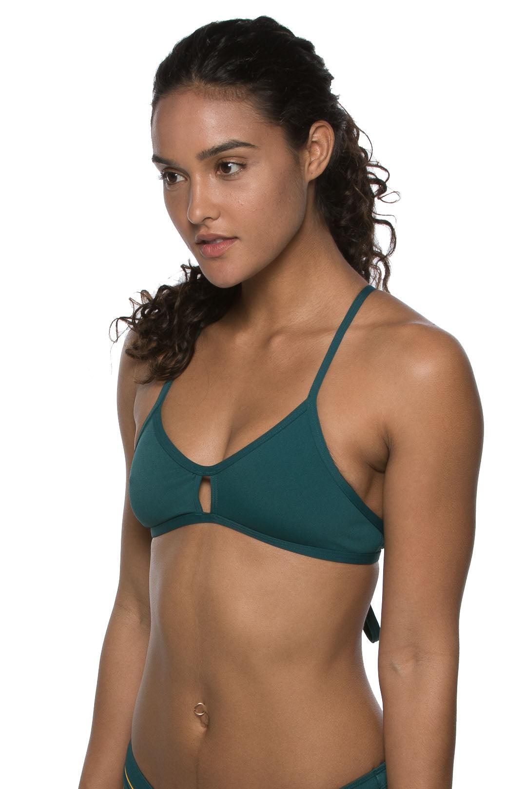 Vent Bikini Top - Peacock Female Product Image