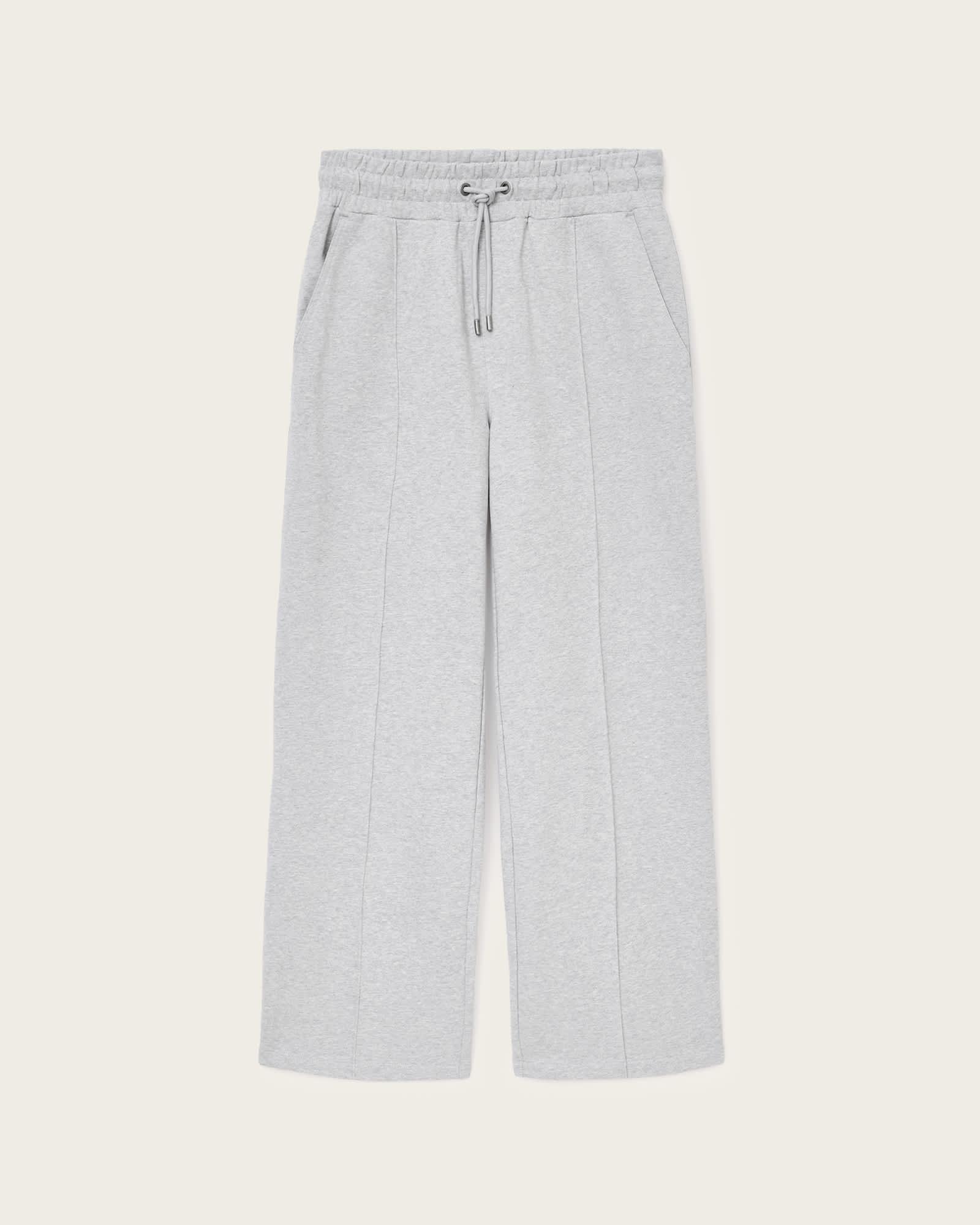 Milo Straight Fit Sweatpants Light Grey Marl | ALLSAINTS US Product Image