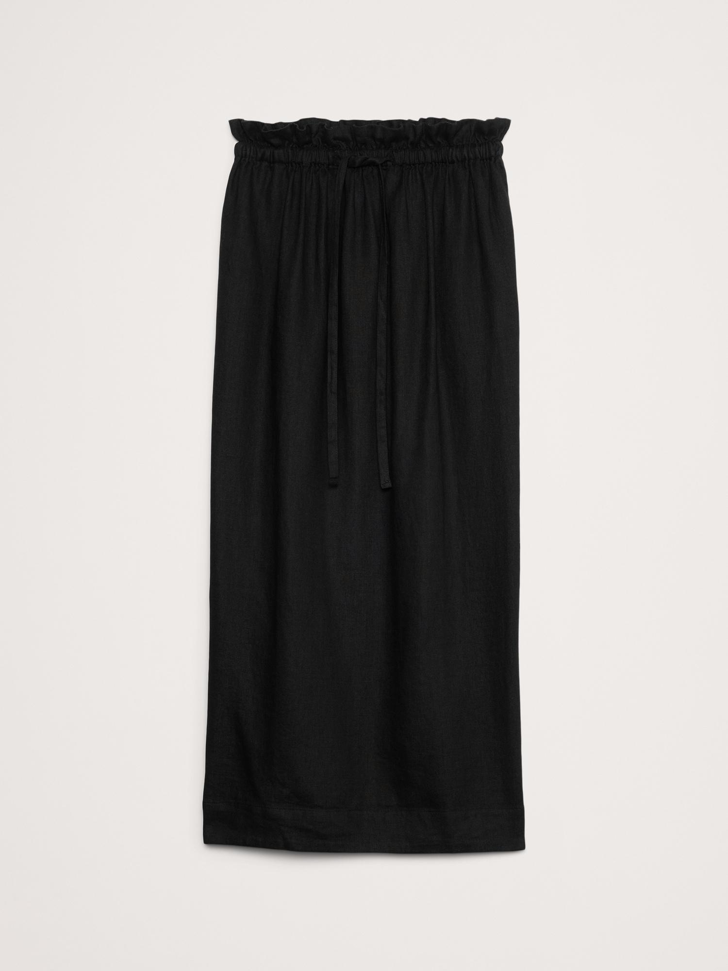 Linen Midi Skirt Product Image