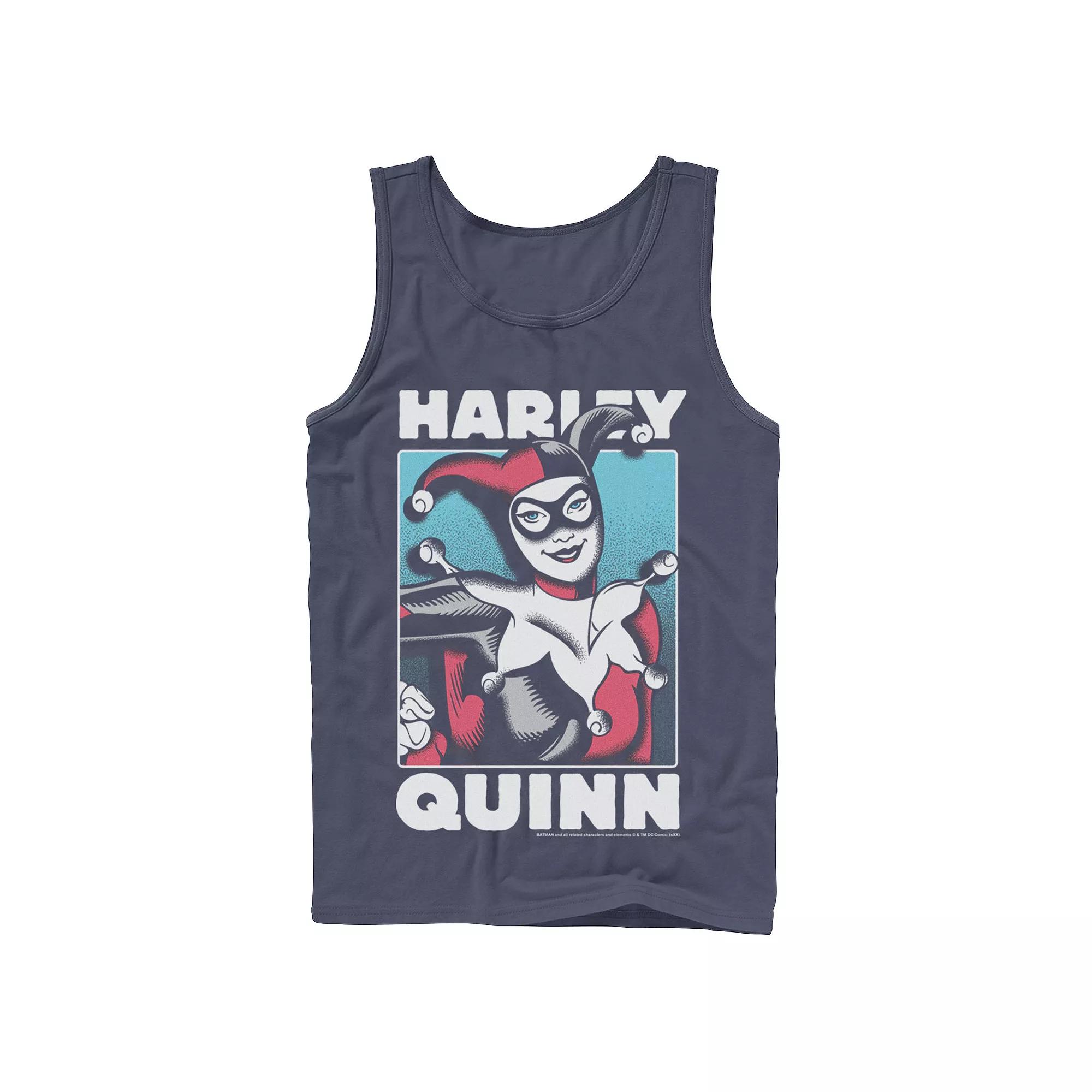 Men's DC Comics Harley Quinn Portrait Tank Top,  Product Image