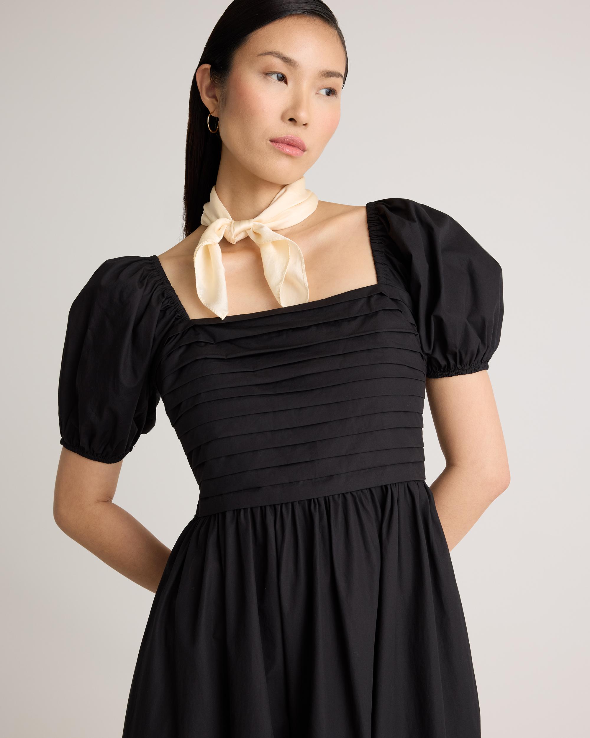 Quince | Women's Ruched Midi Dress Size XL, Organic Cotton Product Image