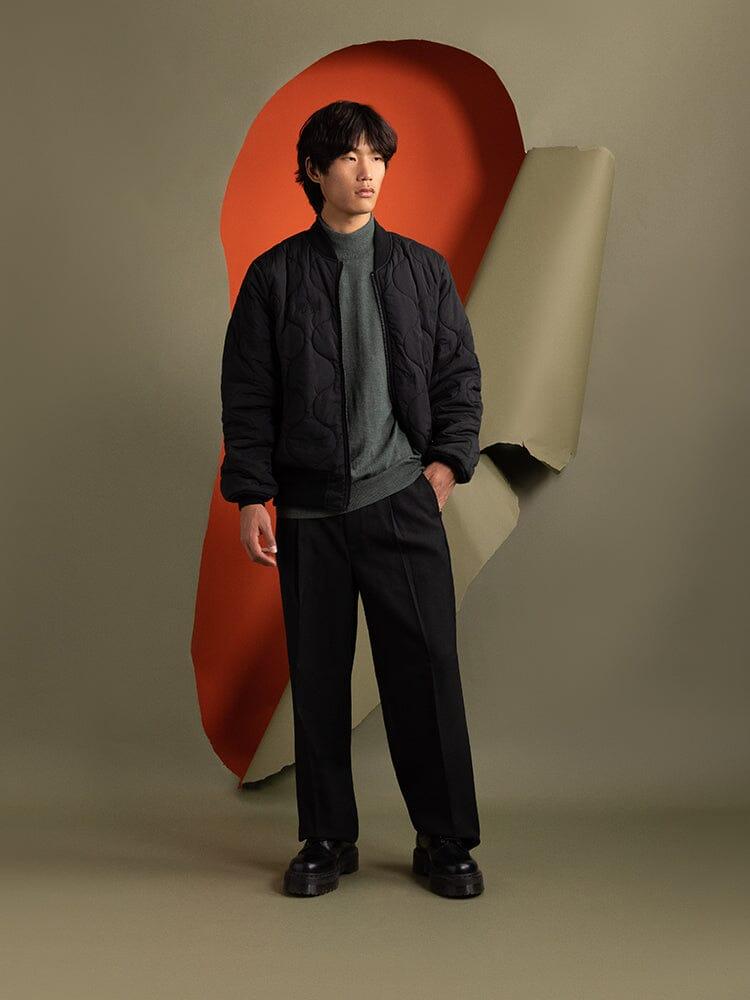 REVERSIBLE ONION QUILTED MA-1 BOMBER JACKET Male Product Image