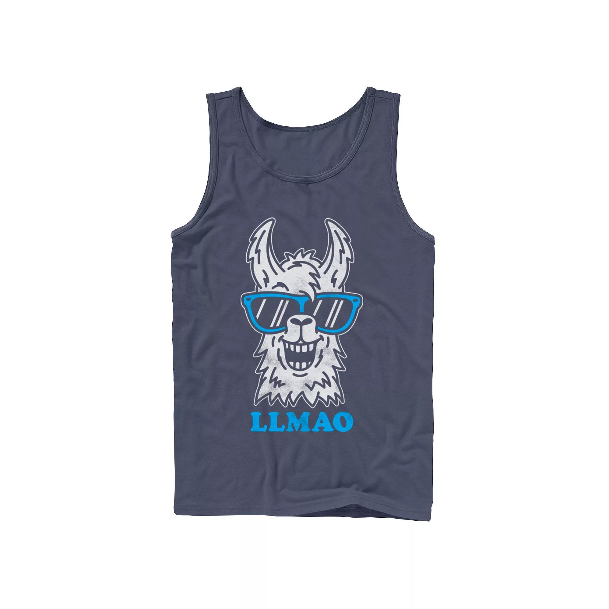 Men's Fifth Sun Llmao Llama Line Art Tank Top,  Product Image