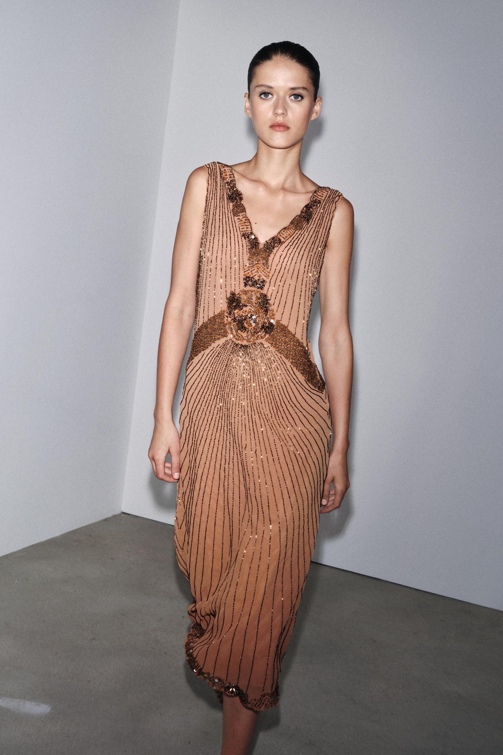 ZW COLLECTION BEADED EMBROIDERY DRESS Product Image