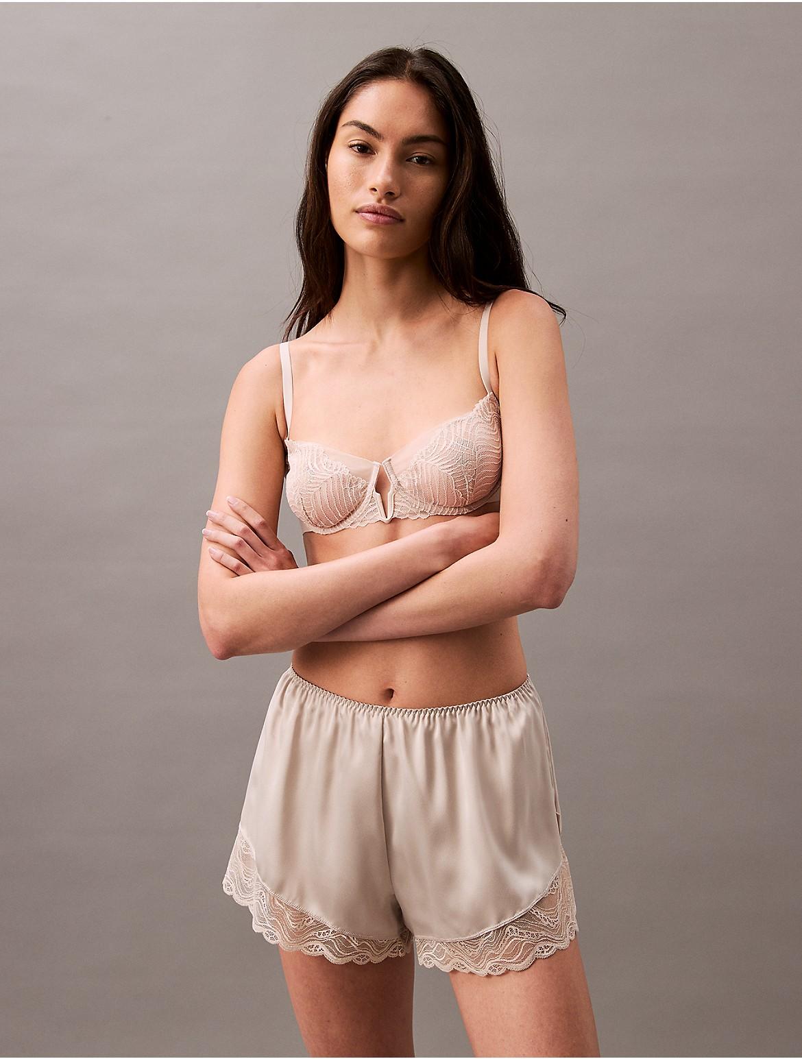 Calvin Klein Womens Satin Sheen Short - Red Product Image