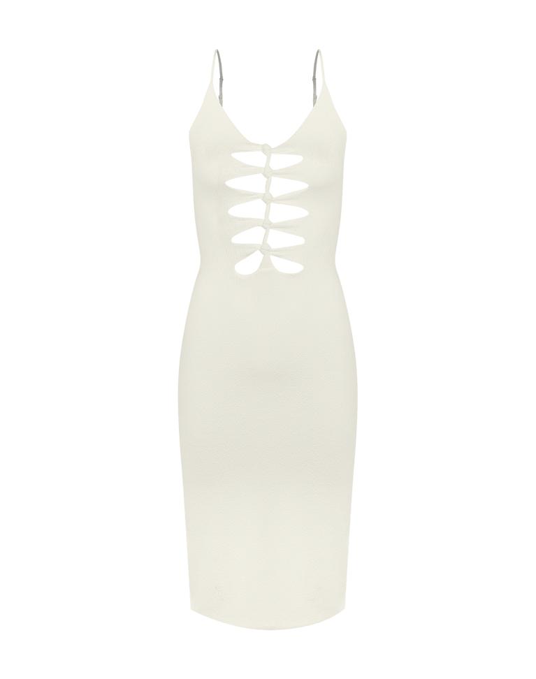 Firenze Seraphine Midi Dress - White Product Image