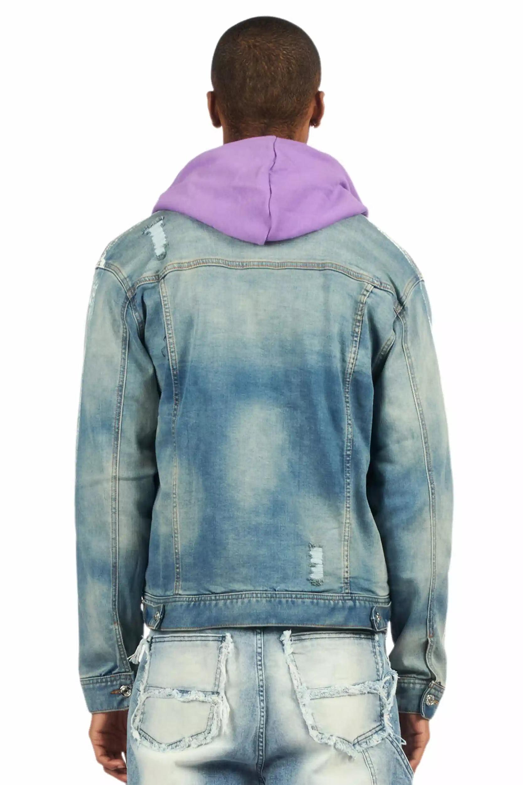 Ozzie Dark Blue Denim Jacket Male Product Image
