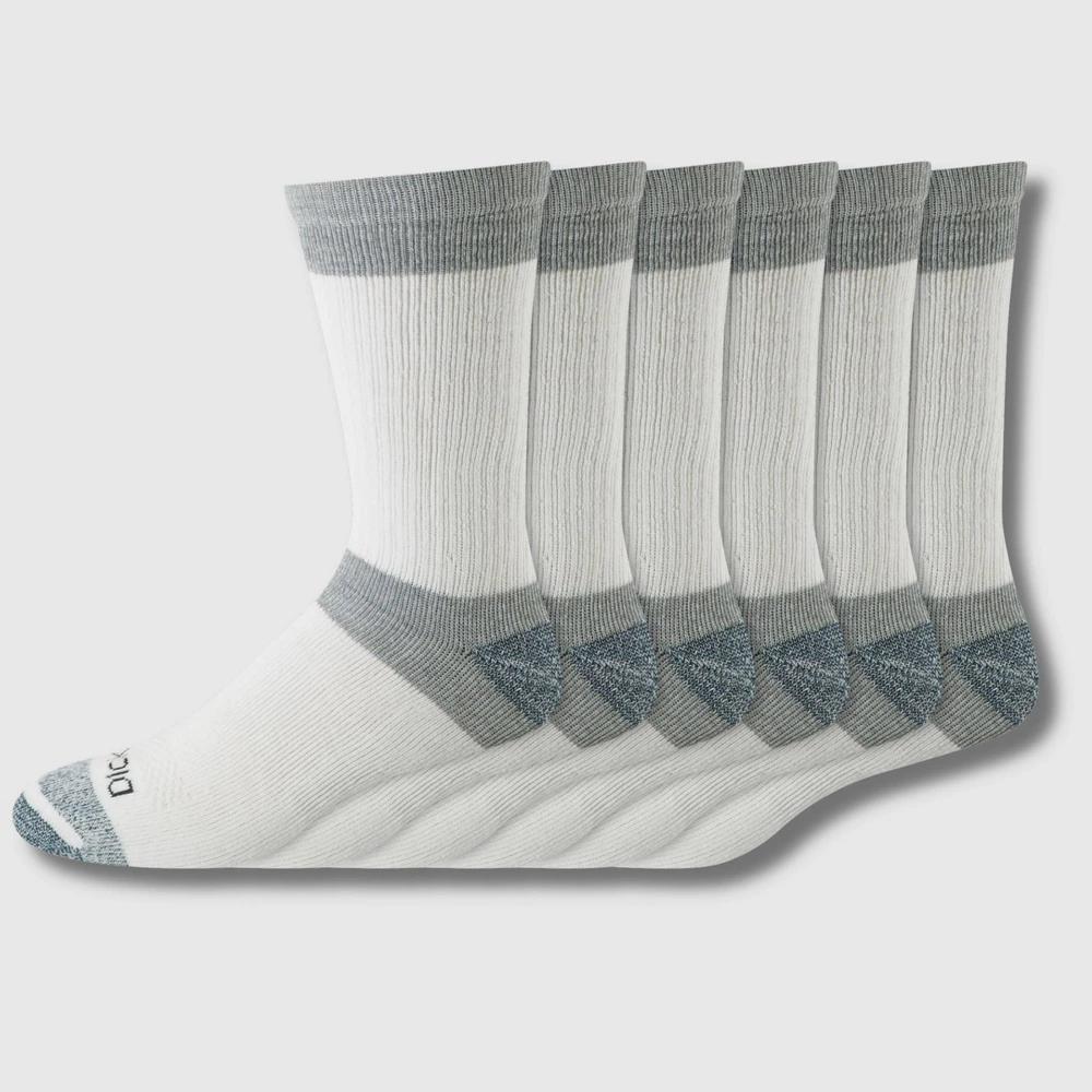 Dickies Men's 6pk Max Cushion Crew Socks - White 10-12: Tagless, Midweight Fabric Product Image
