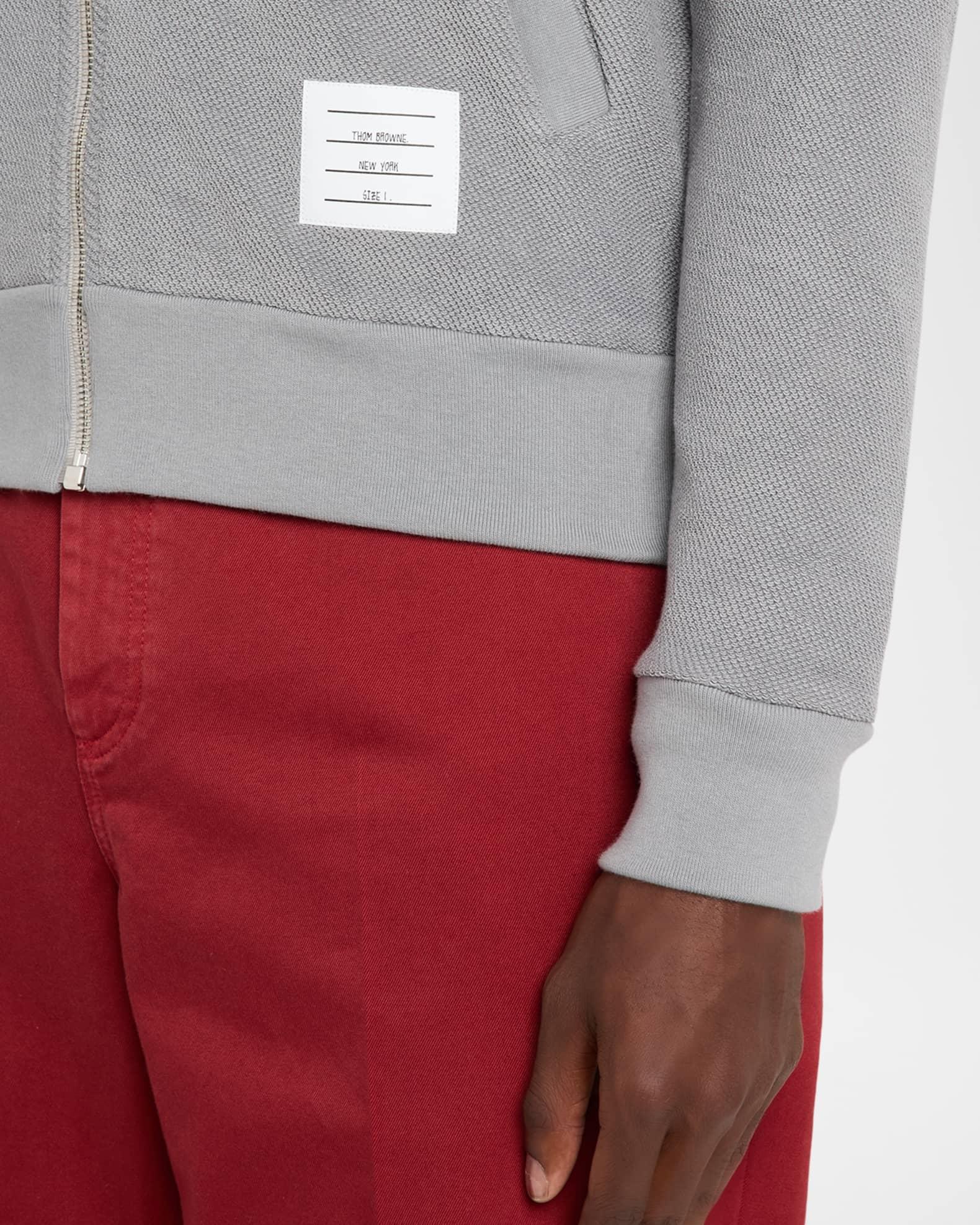 Men's Cotton 4-Bar Stripe Full-Zip Sweater Product Image