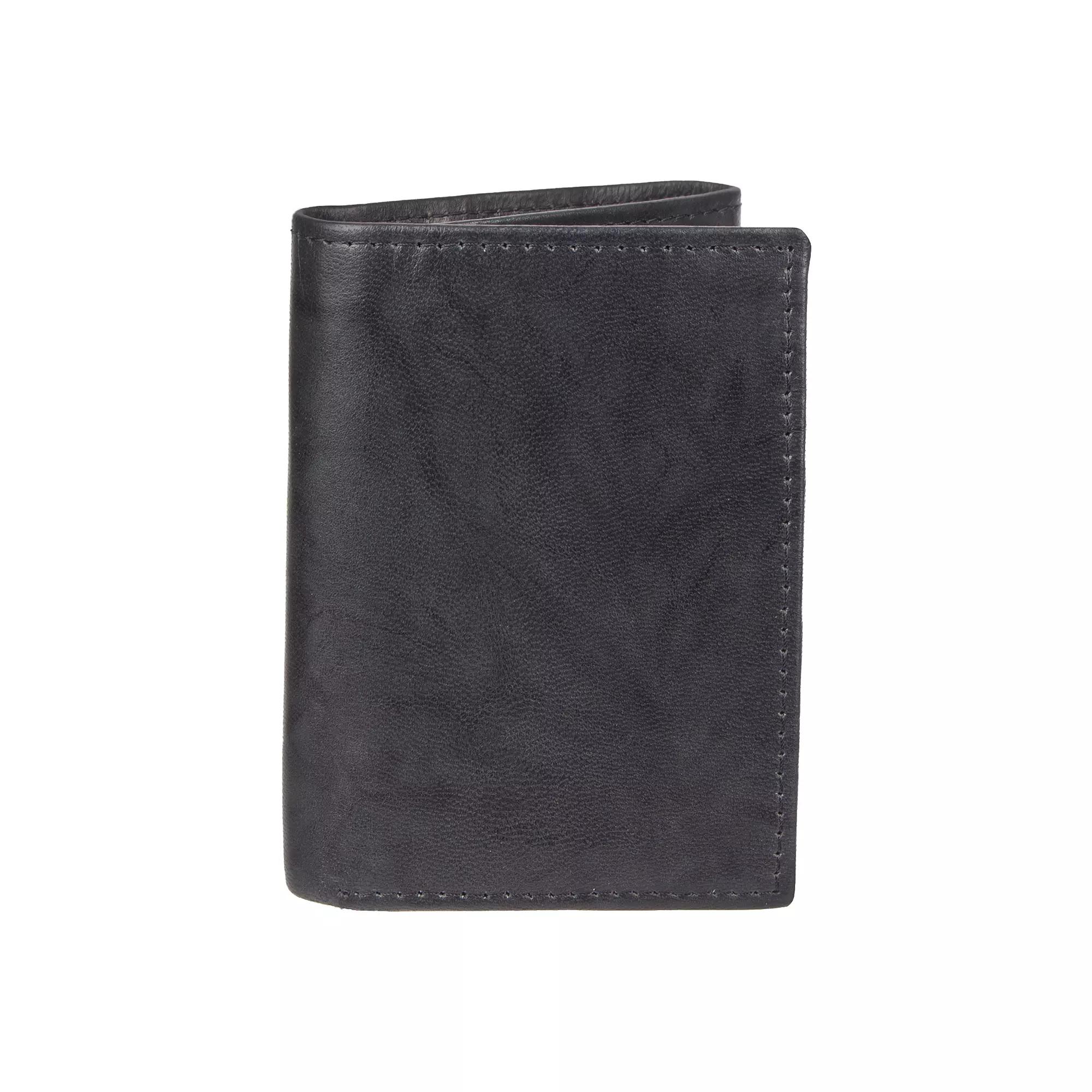 Men's Sonoma Goods For Life® RFID-Blocking Crunch Extra-Capacity Trifold Wallet, Black Product Image