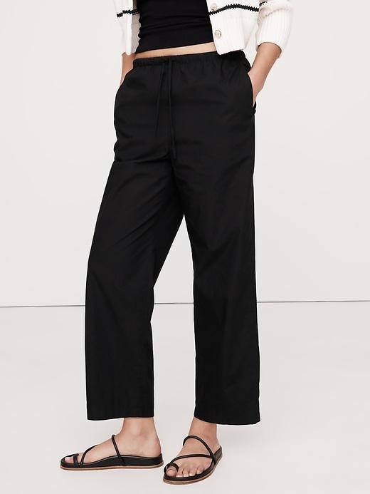 Cotton Poplin Pull-On Pant Product Image