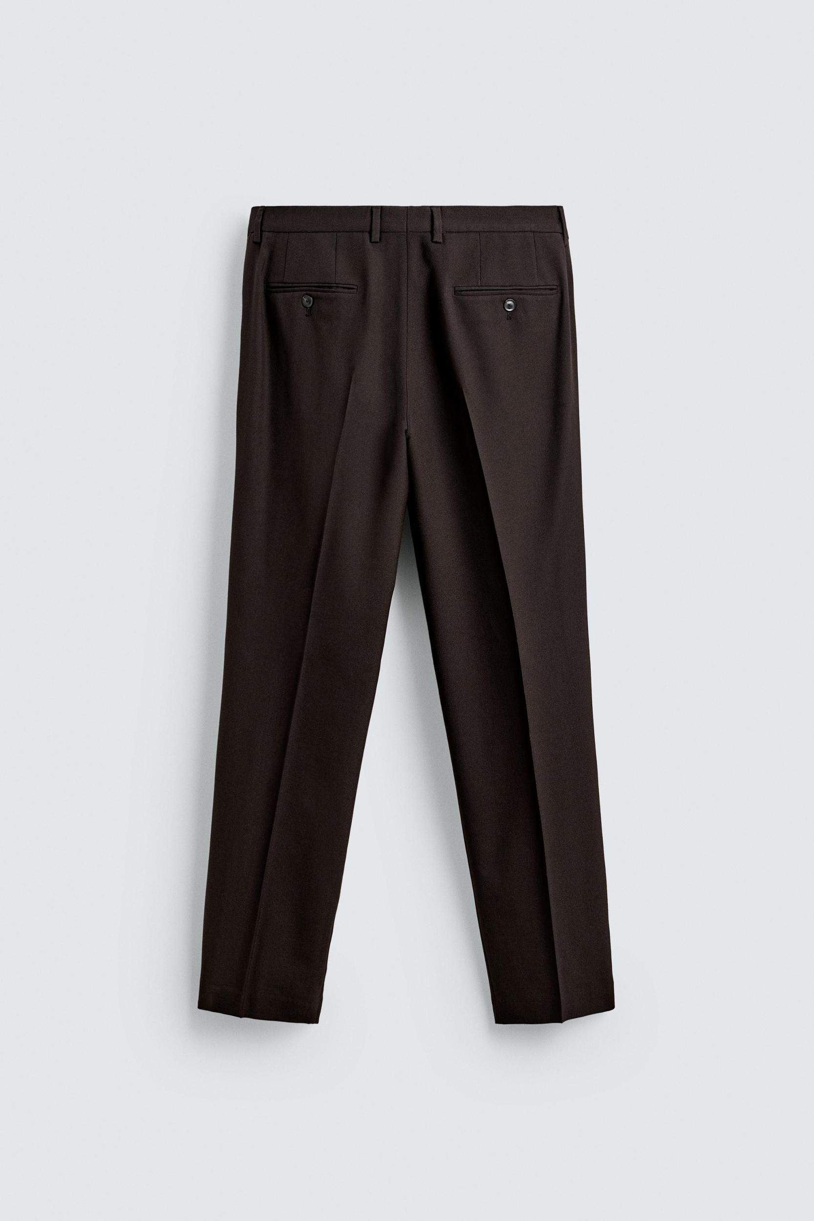 WOOL BLEND TUXEDO SUIT PANTS Product Image