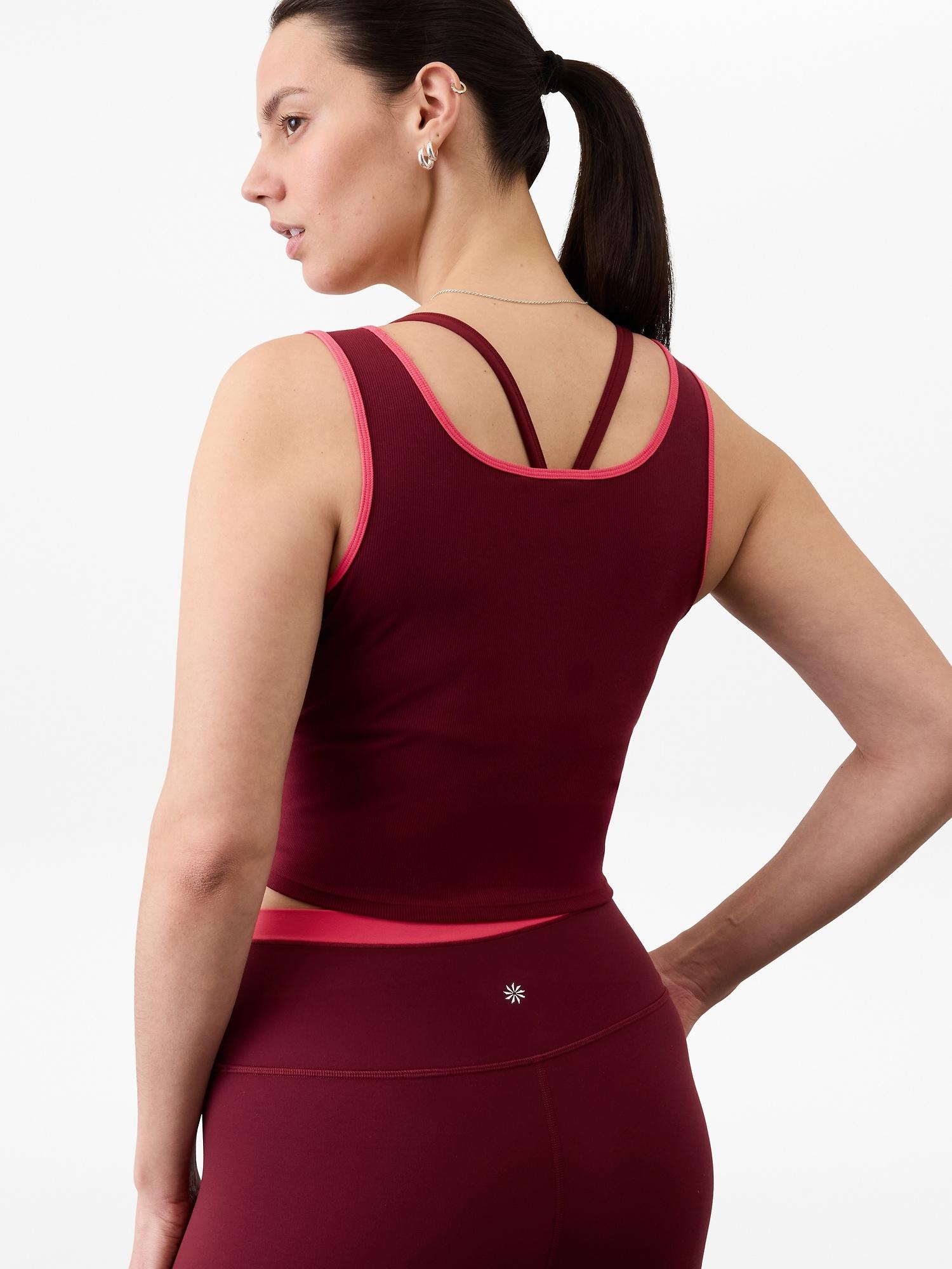 Signature Rib Square Neck Crop Tank Product Image