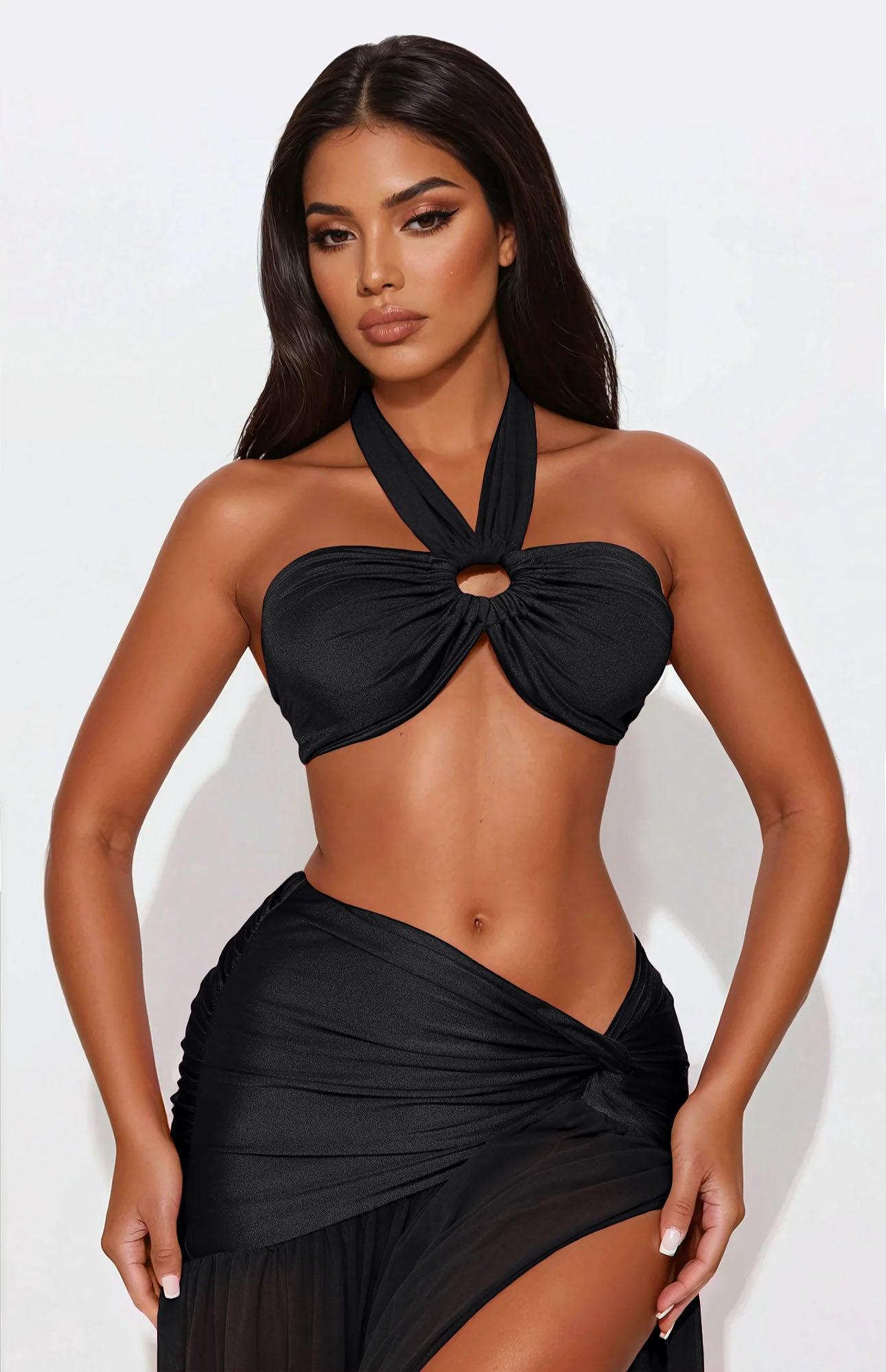 Blissful Day Maxi Skirt Set - Black Female Product Image