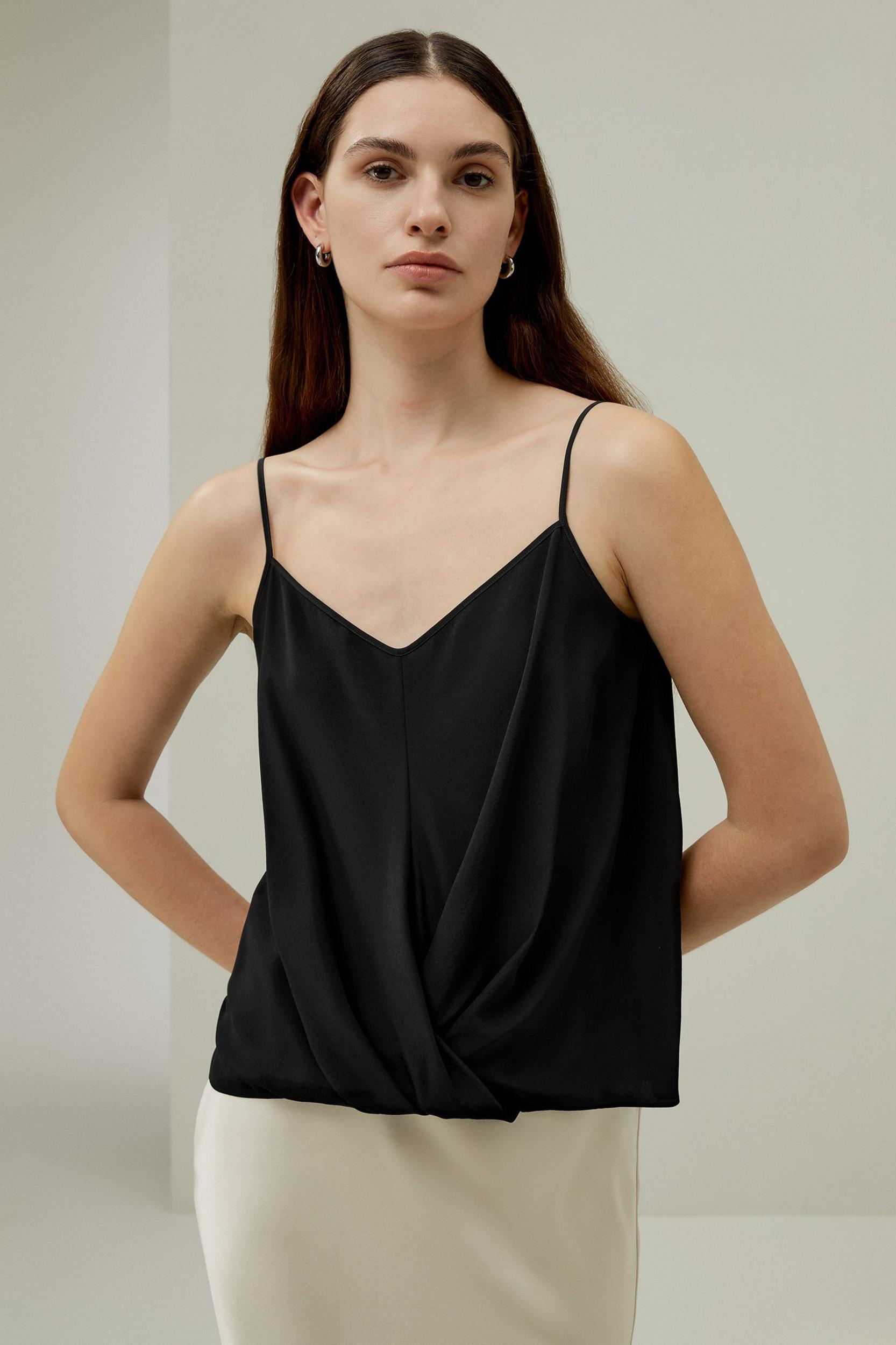 Thin-Strap Crêpe de Chine Cami Product Image