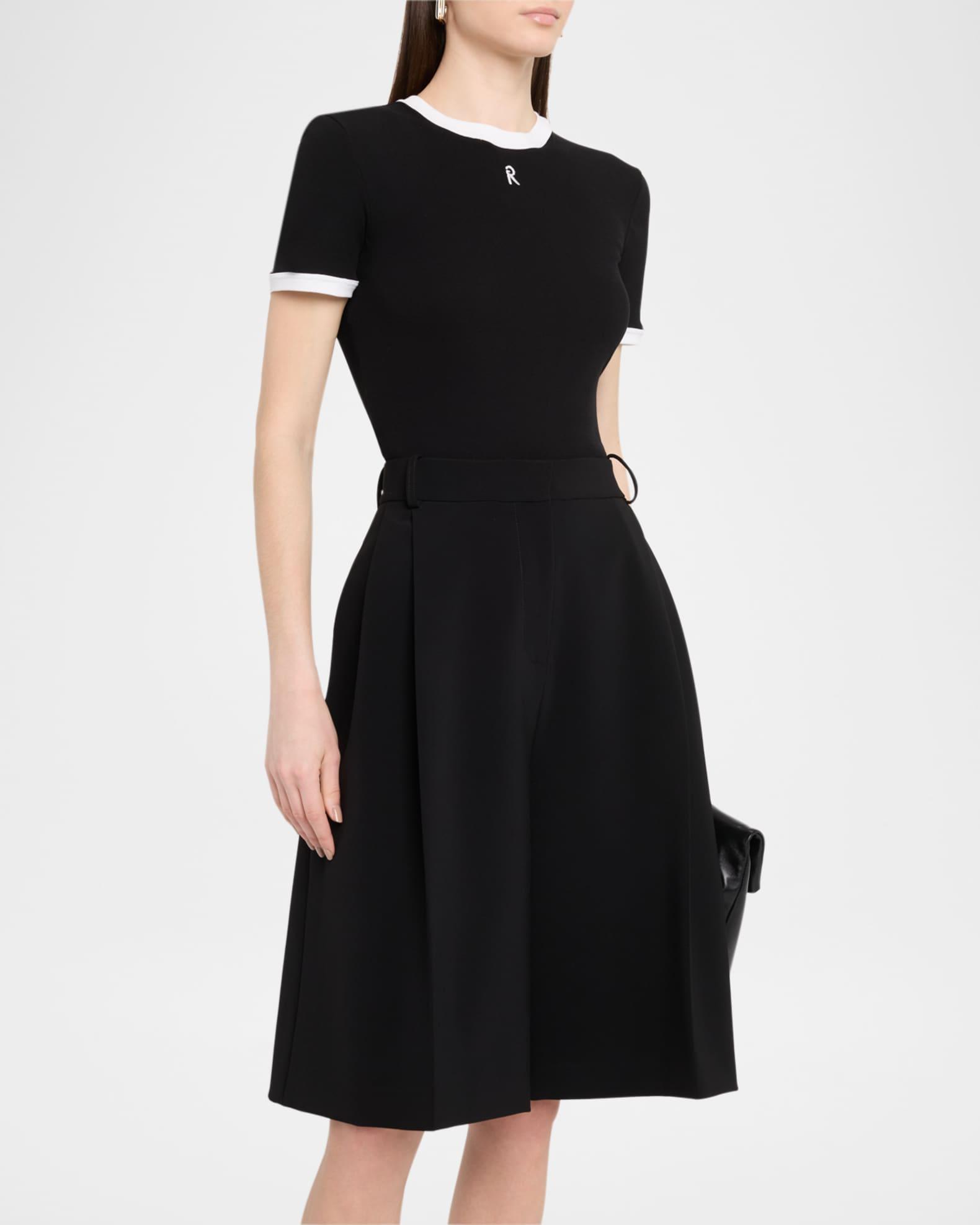 Contrast-Trim Short-Sleeve Slim T-Shirt Product Image