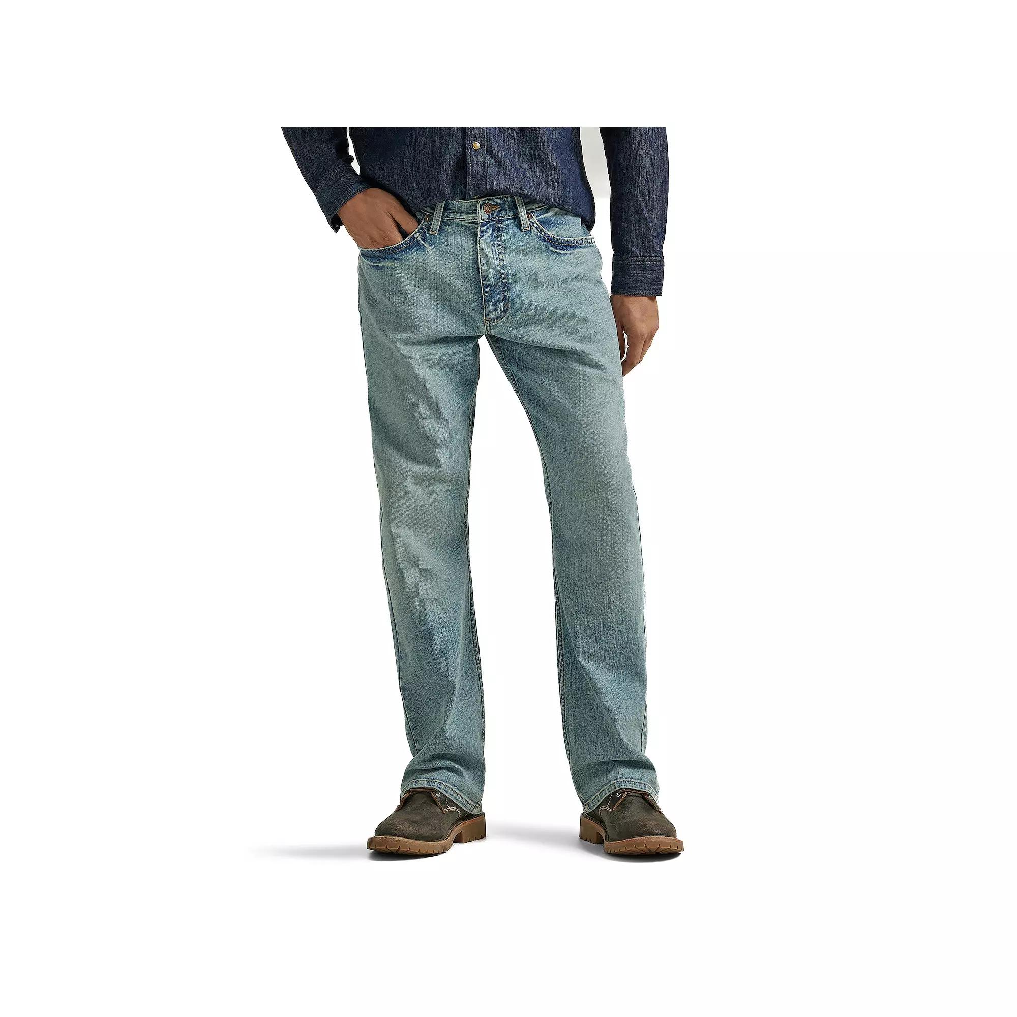 Men's Wrangler Relaxed-Fit Bootcut Jeans, Size: 40 X 32, Light Blue Product Image