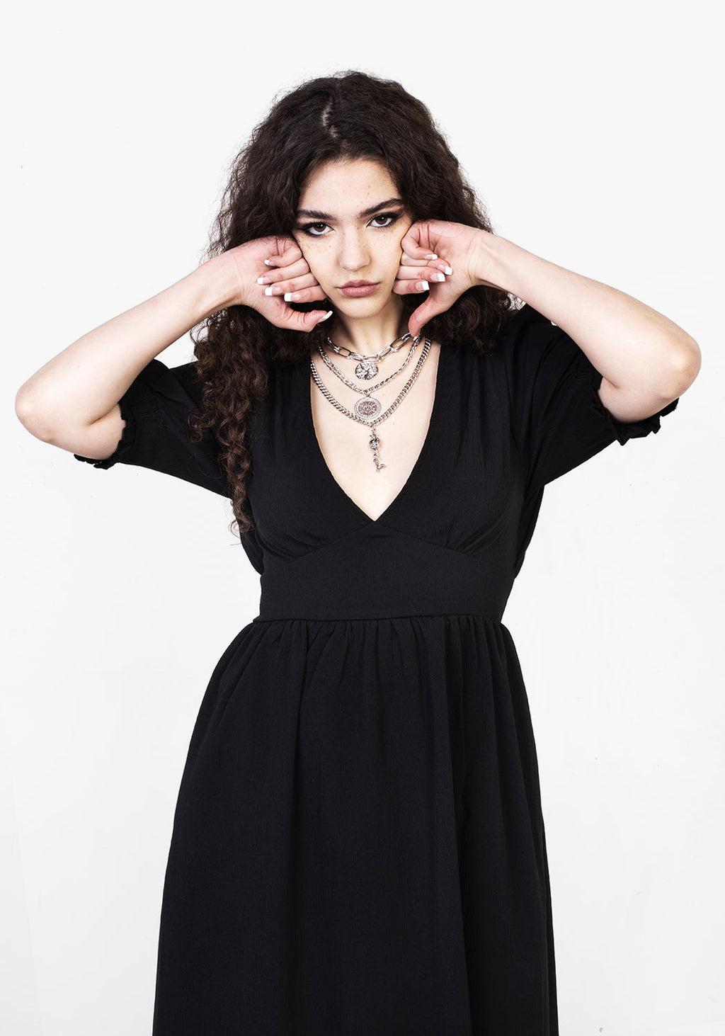 DIVINATION TEXTURED MIDI DRESS Product Image