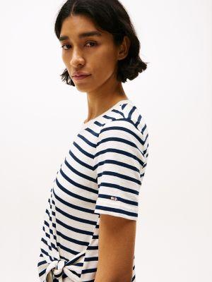 Side-Tie Crewneck T-Shirt Product Image