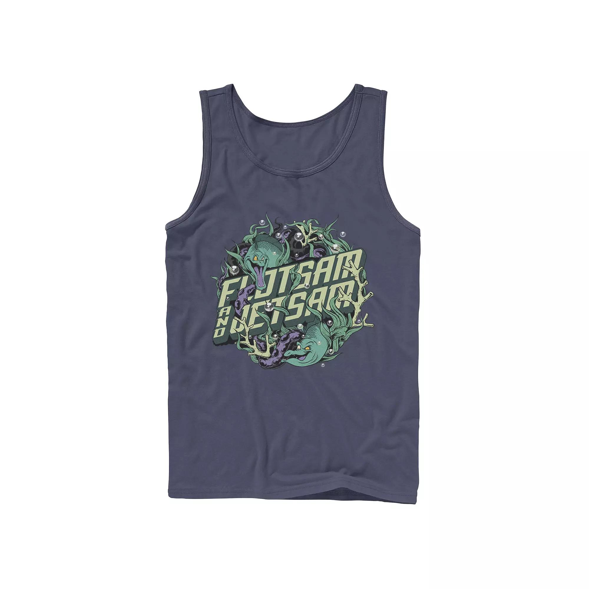 Men's Disney The Little Mermaid Flotsam & Jetsam Seaweed Portrait Tank Top,  Product Image