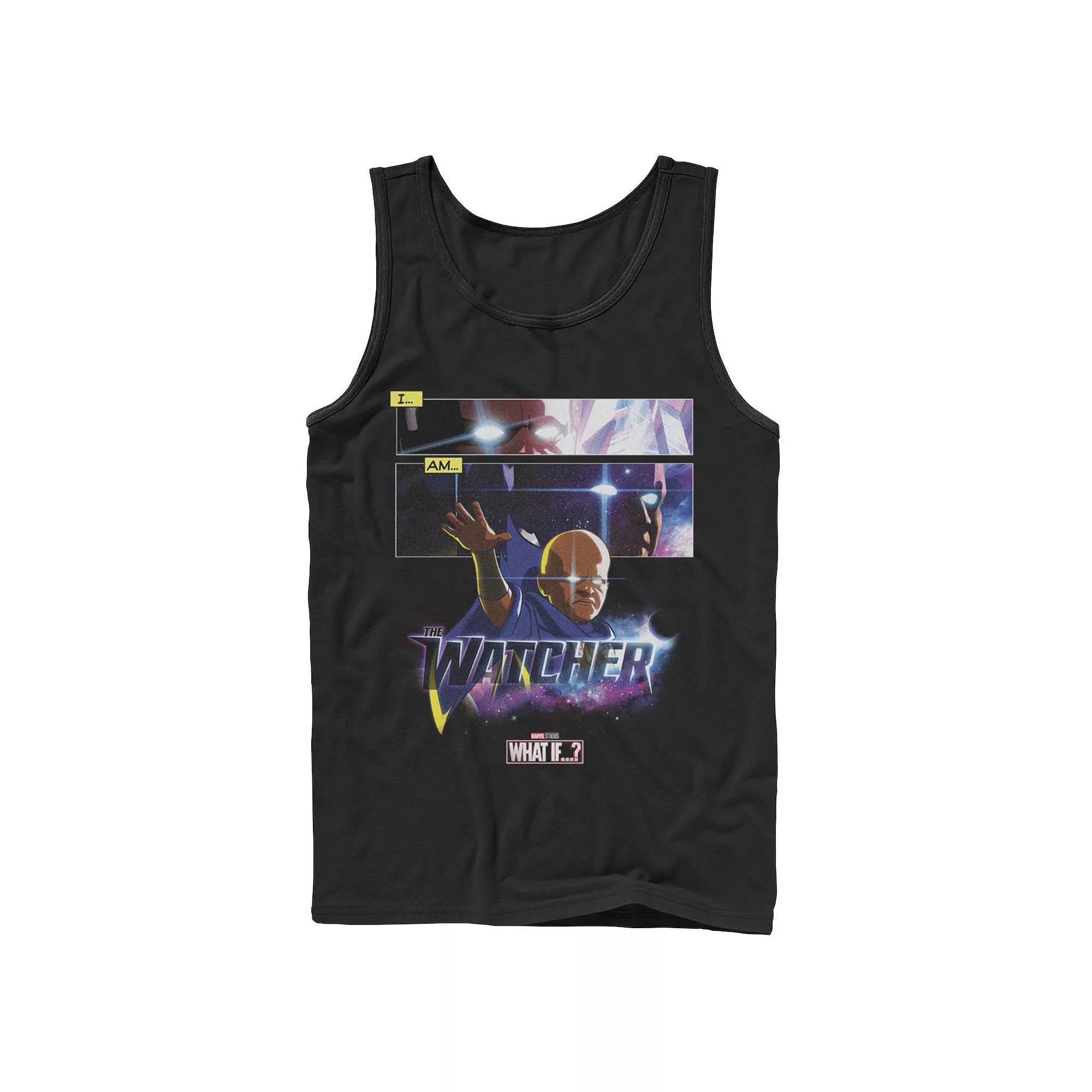 Men's Marvel What If The Watcher Panel Poster Tank Top, Boy's,  Product Image