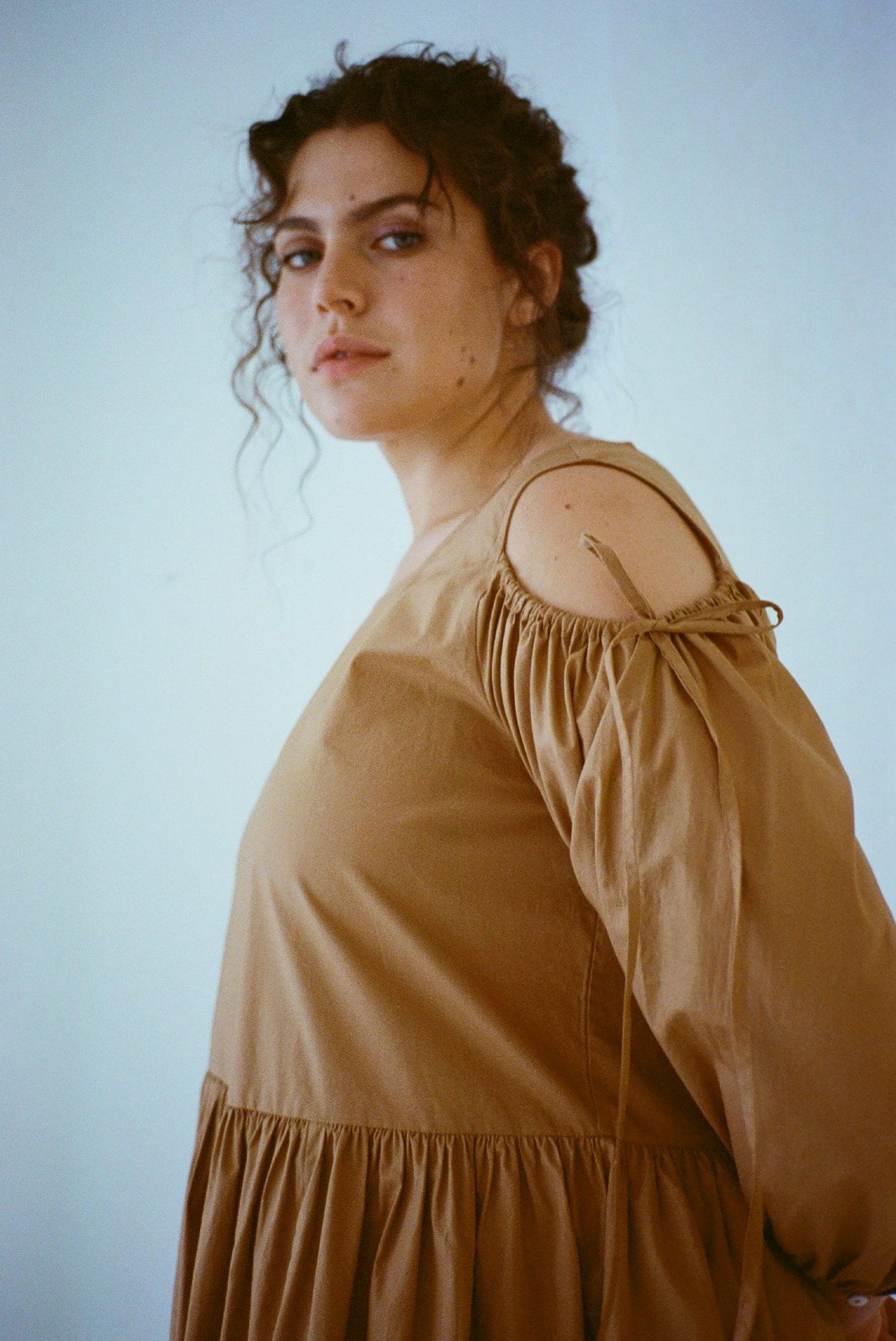 Amber Dress - Iced Coffee Product Image