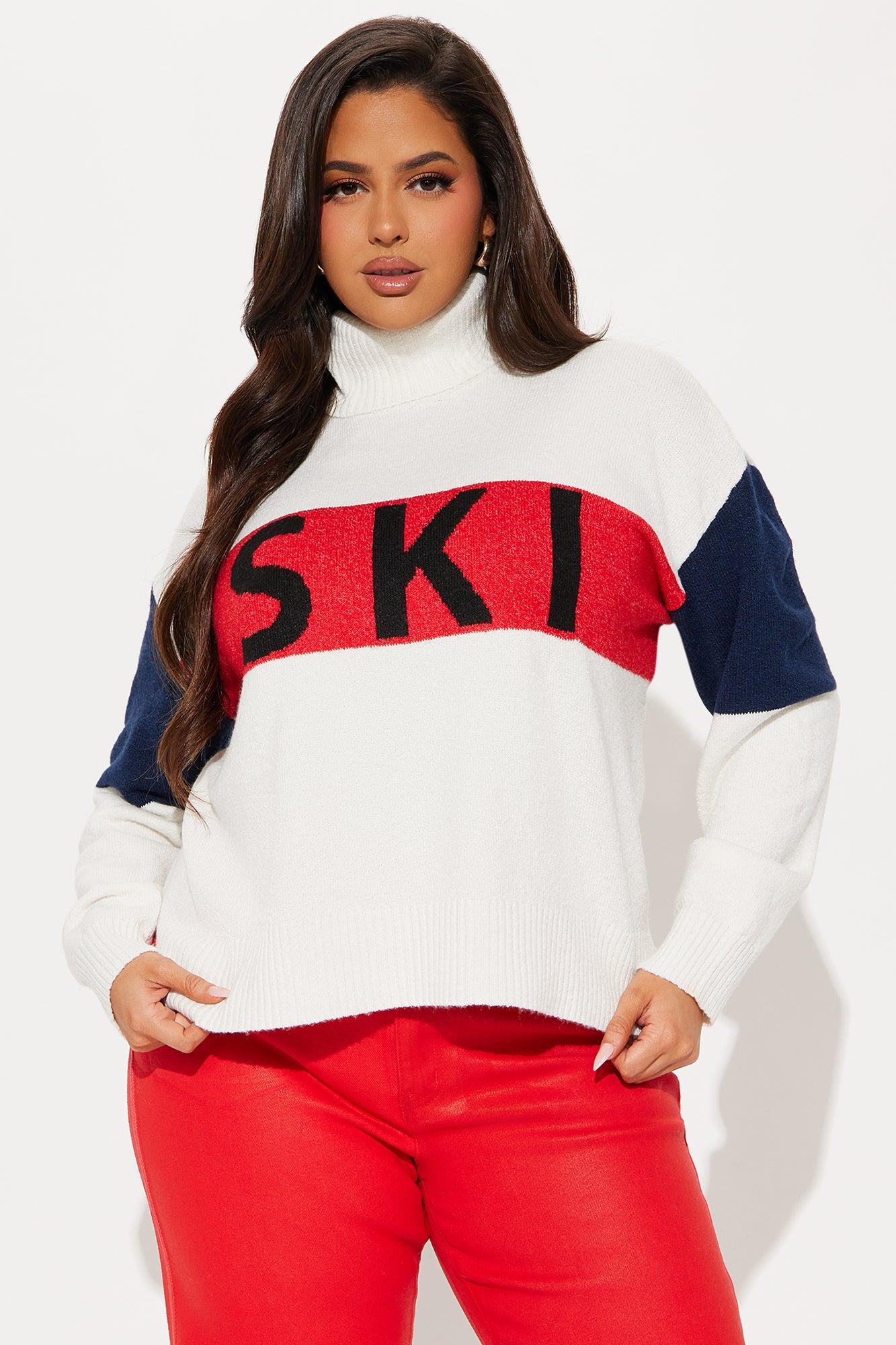 Ski Color Block Sweater - Ivory/combo Female Product Image