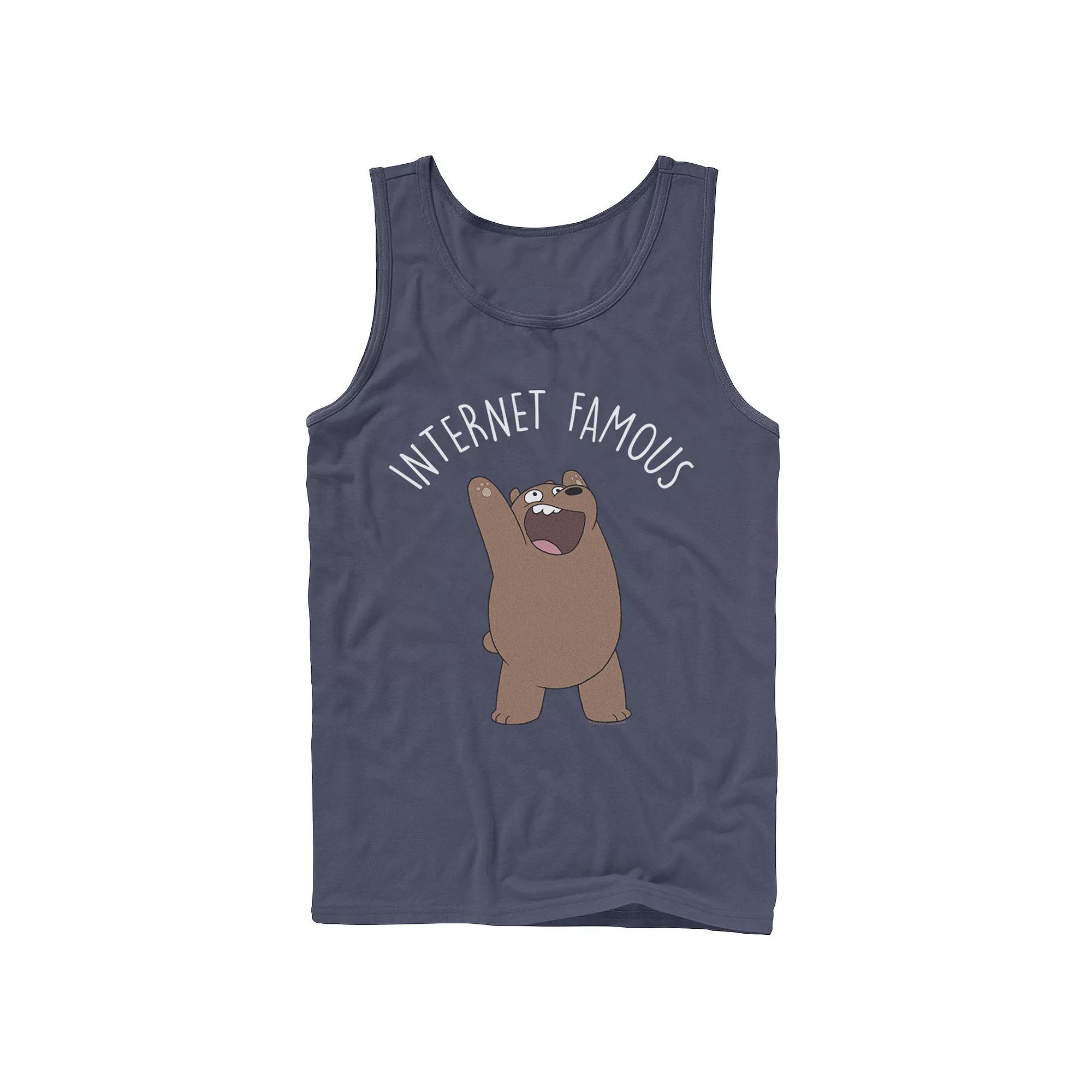 Men's Cartoon Network We Bare Bears Internet Famous Tank Top,  Product Image