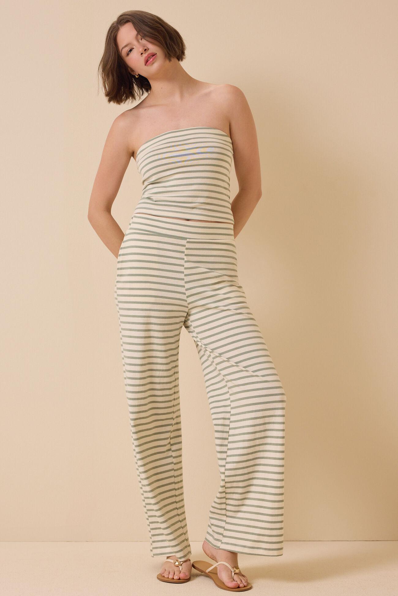 Poppy Stripe Tube Top Product Image