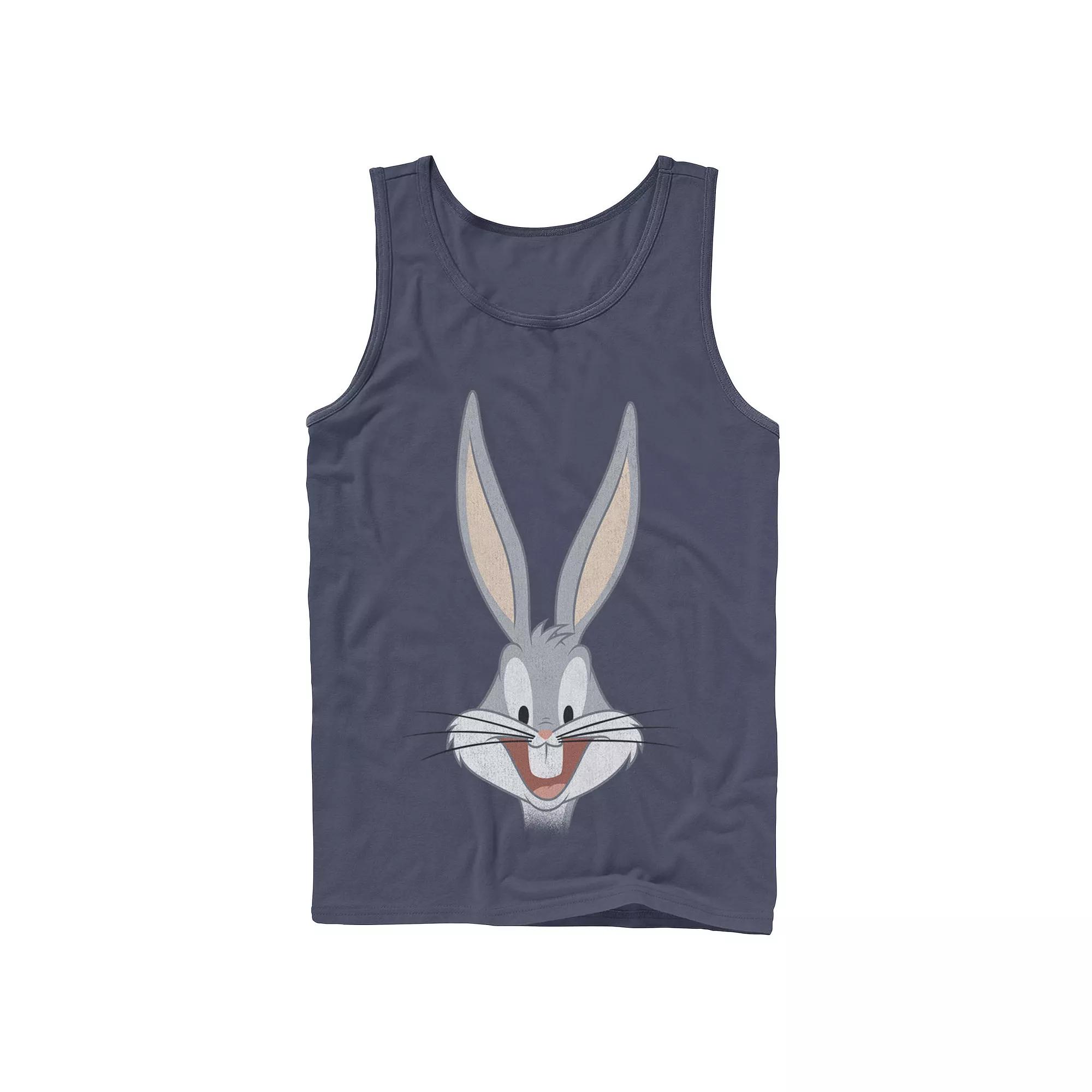 Men's Looney Tunes Bugs Bunny Smiling Large Tank Top, Size: Small, Blue Product Image
