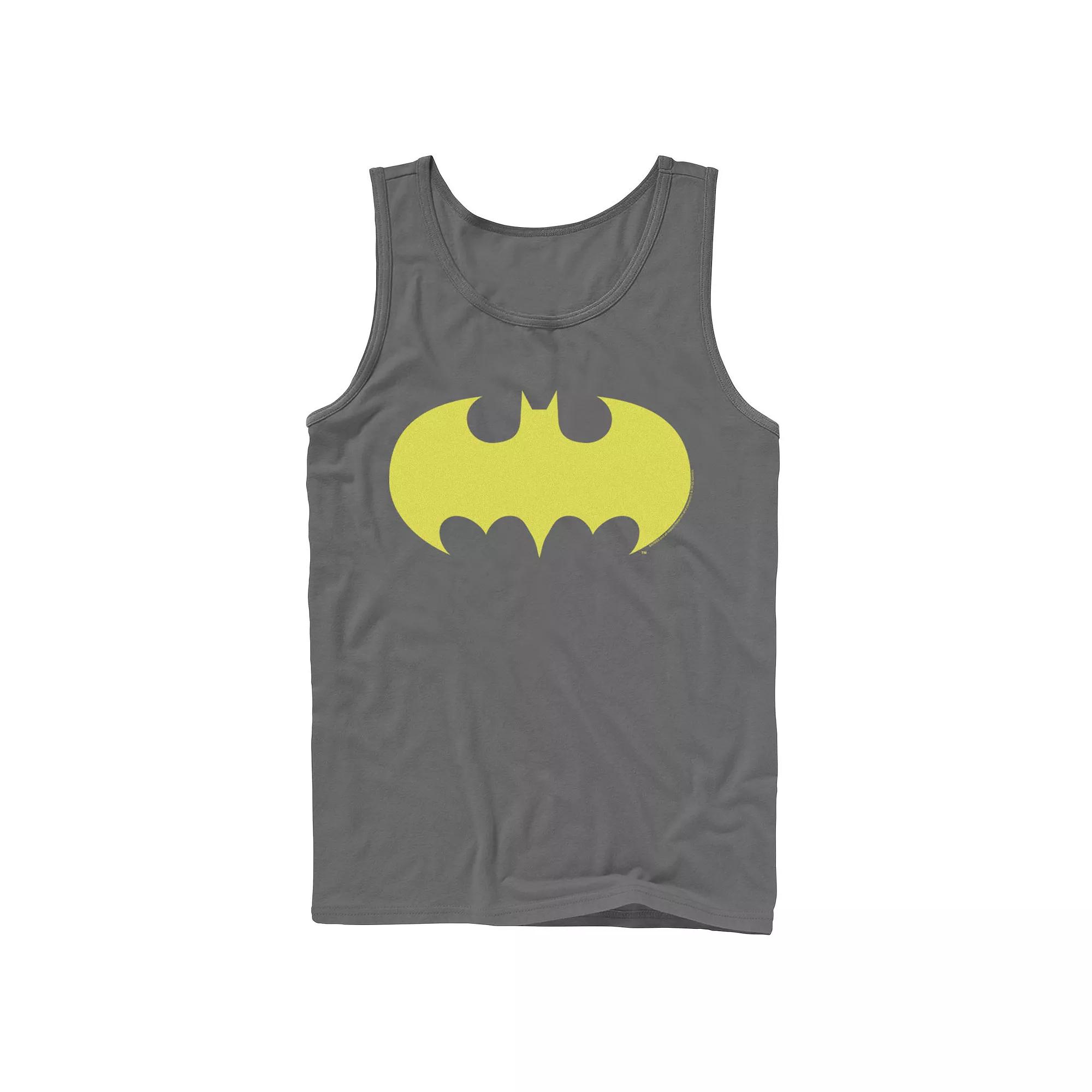 Men's DC Comics Batman Solid Chest Logo Graphic Tank Top,  Product Image