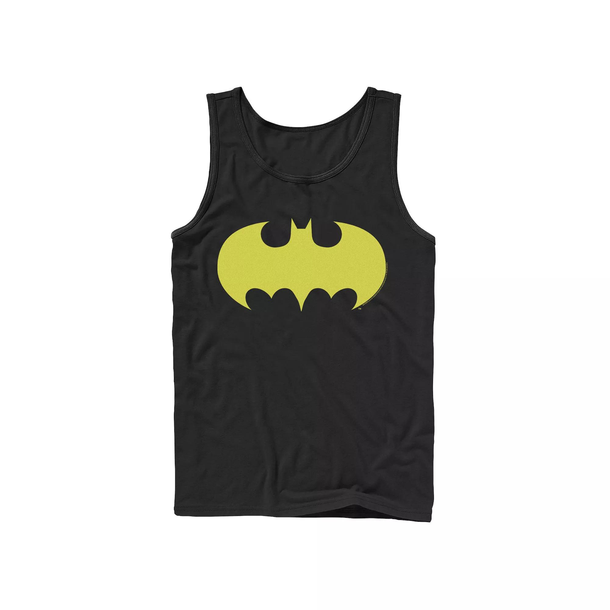 Men's DC Comics Batman Modern Chest Text Logo Tank Top,  Product Image
