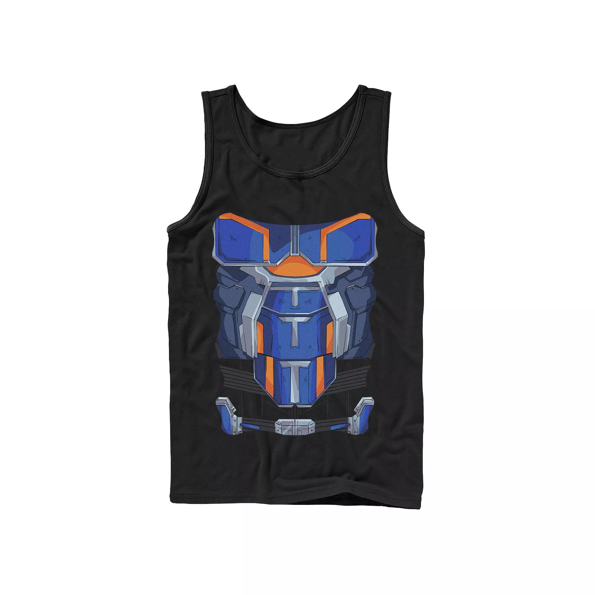 Men's Nickelodeon SpongeBob SquarePants Line Art Cursive Logo Portrait Graphic Tank Top,  Product Image