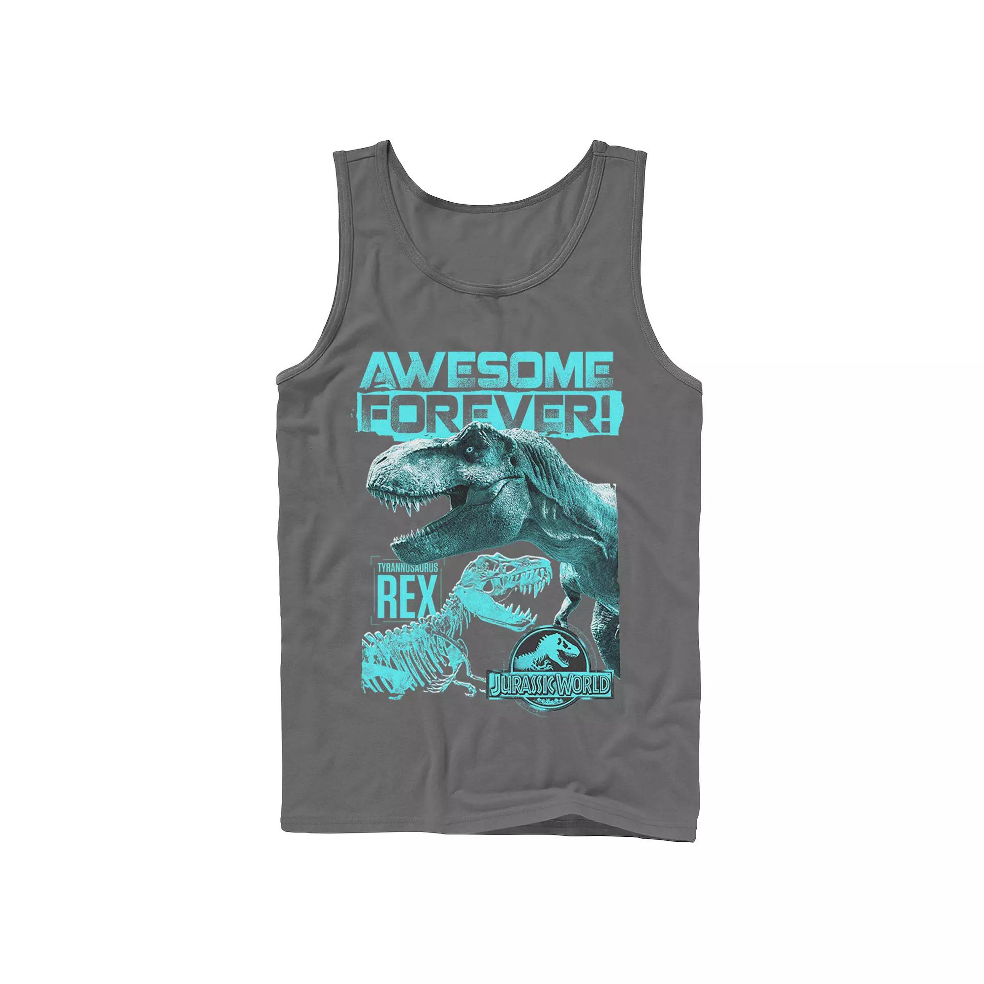 Men's Jurassic World Two T-Rex Awesome Forever Tank Top,  Product Image