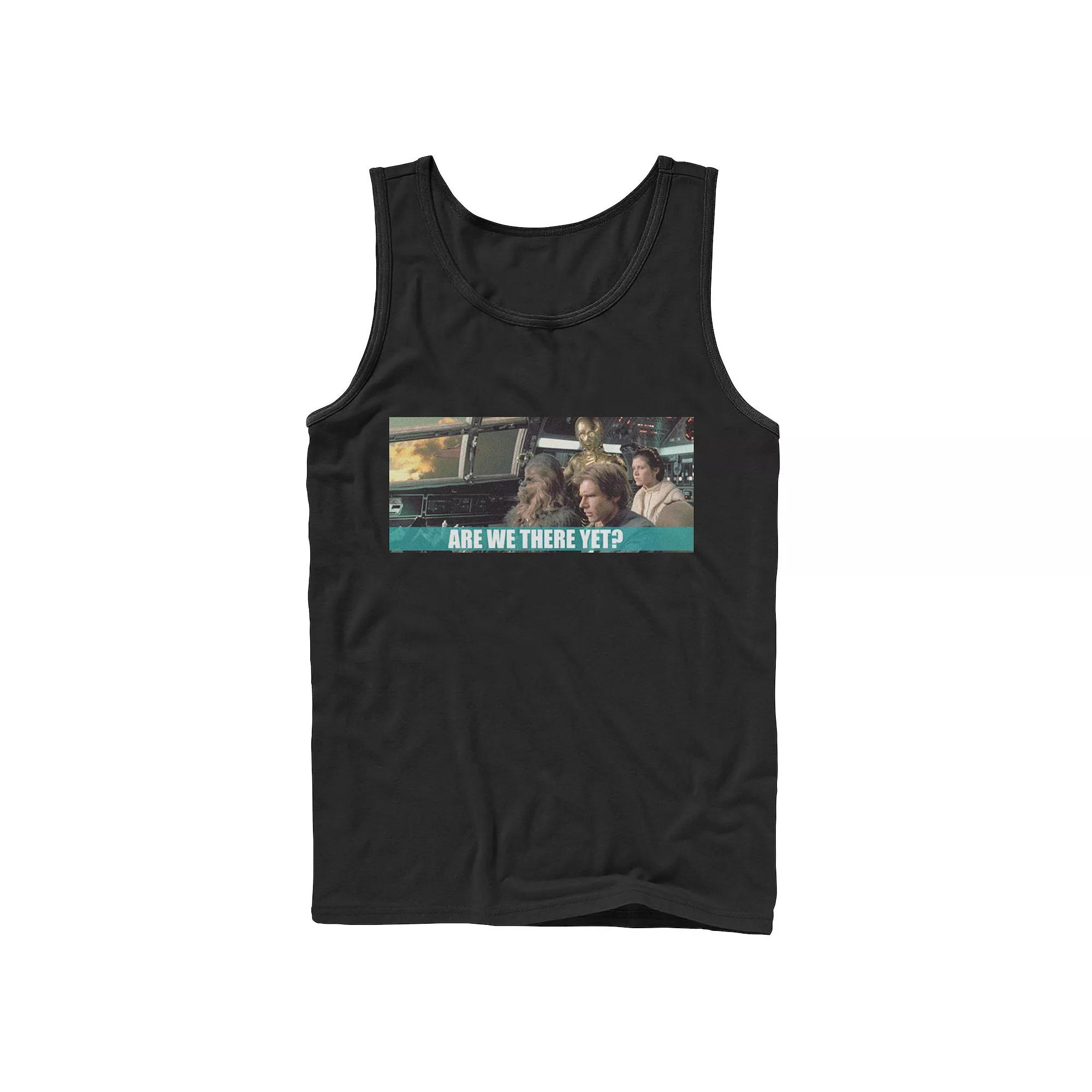 Men's Star Wars Are We There Yet Tank Top, Size: Large, Black Product Image