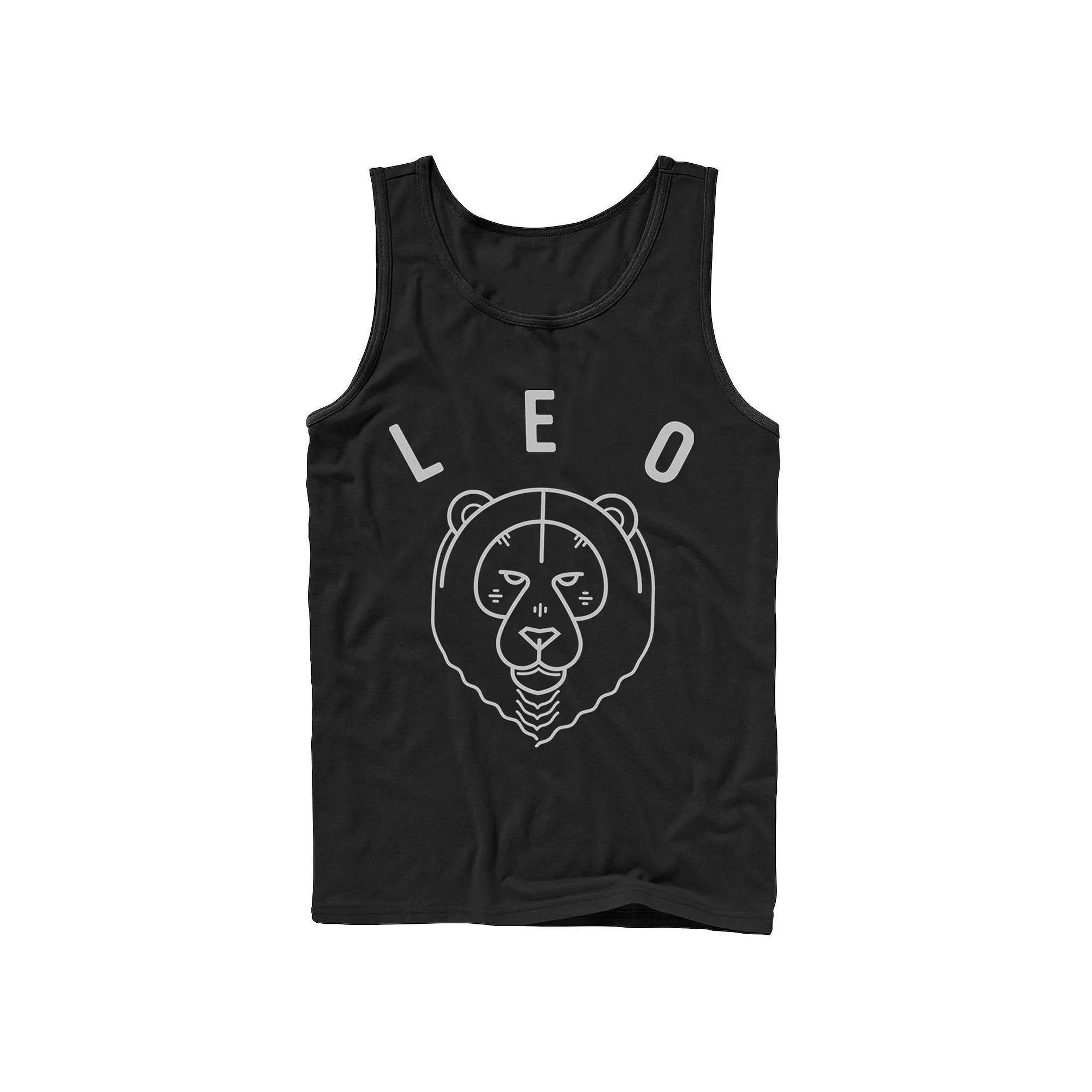 Men's Leo Yellow Ink Sketch Tank Top,  Product Image