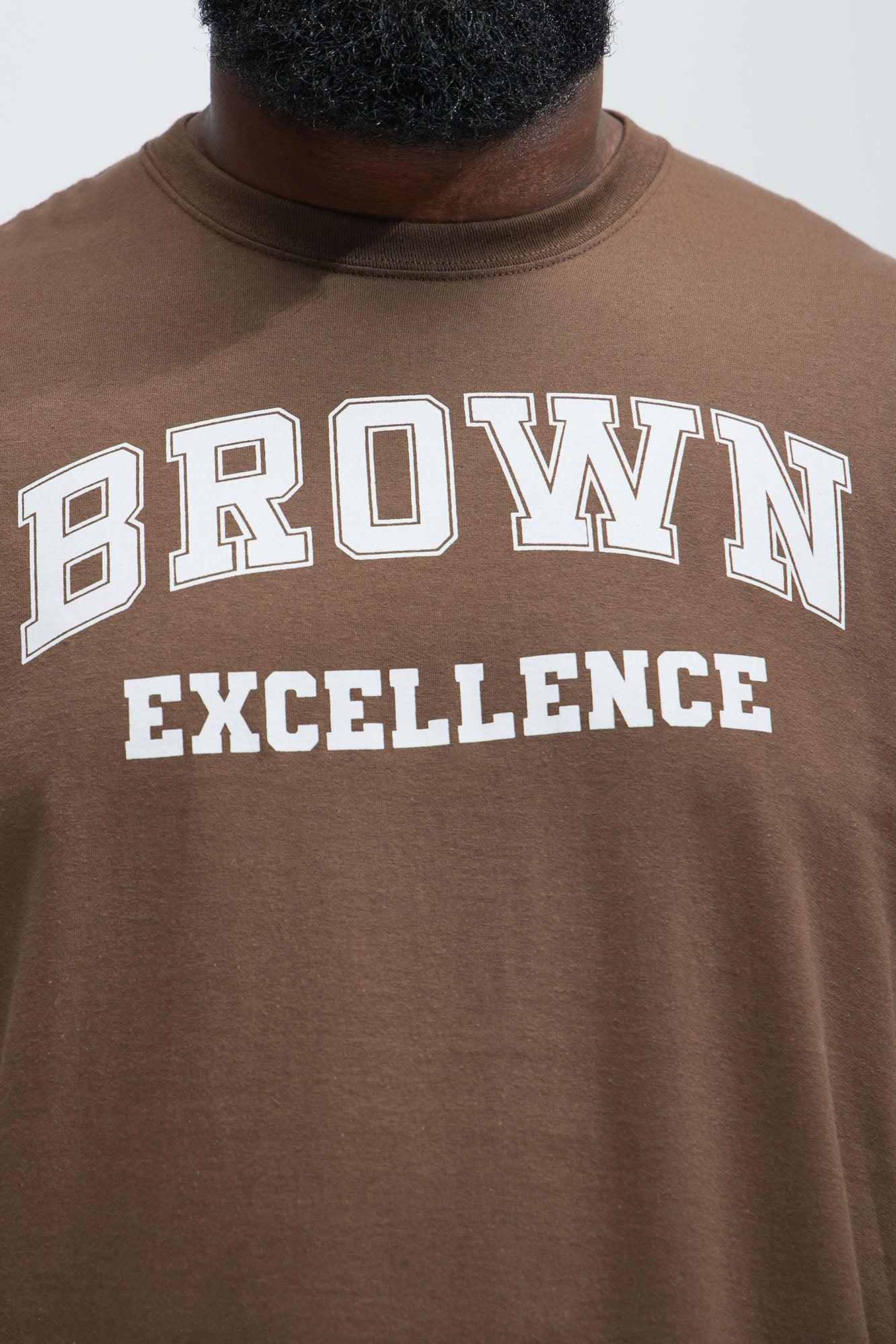 Brown Excellence Short Sleeve Tee - Brown Product Image
