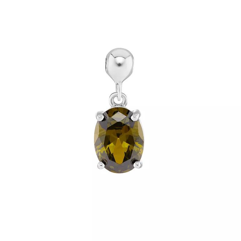 Kendra Scott Davis Sterling Silver Charm in White Diamond | Diamonds Product Image
