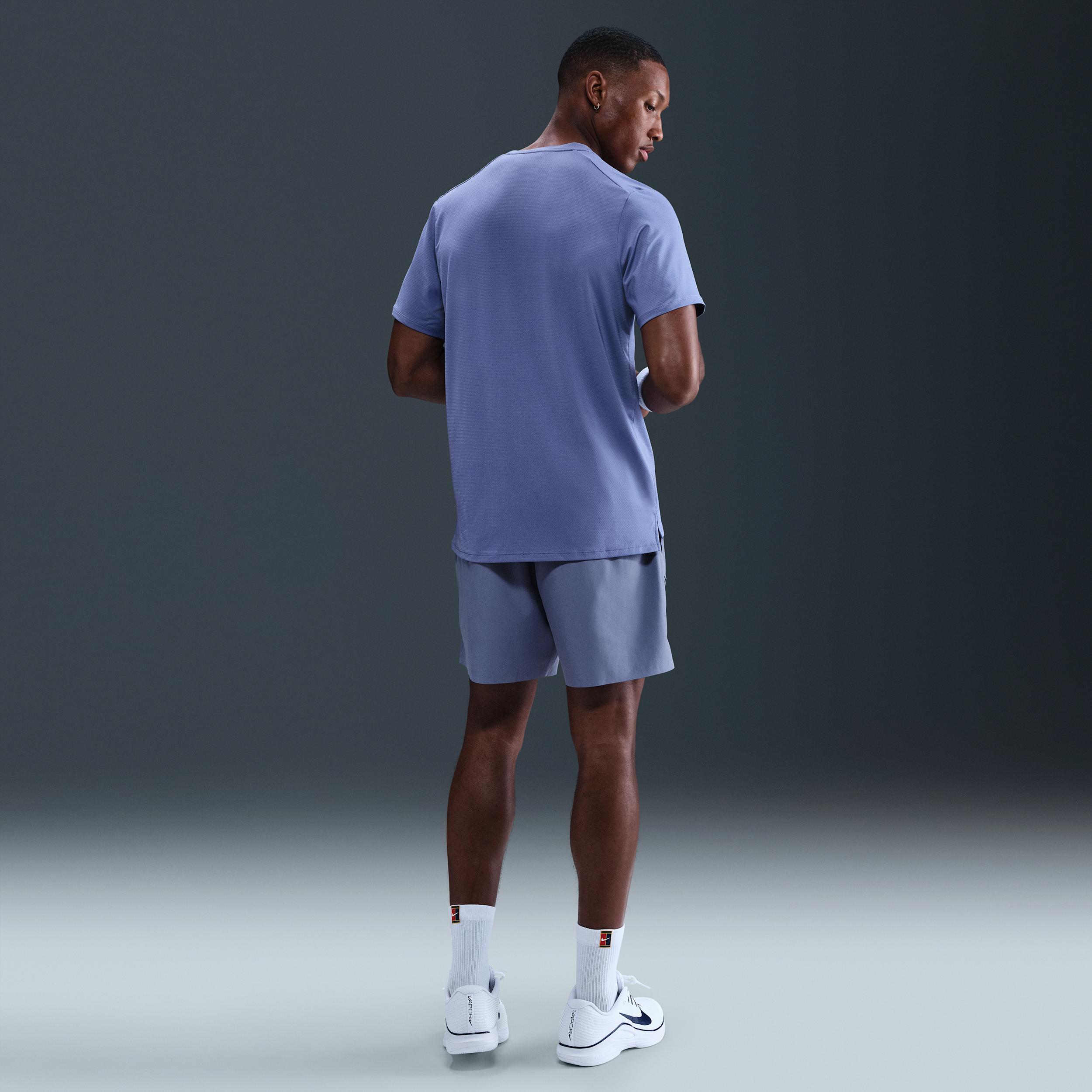 Nike Mens Court Advantage Dri-FIT 6 Tennis Shorts | FZ6913-499 Product Image