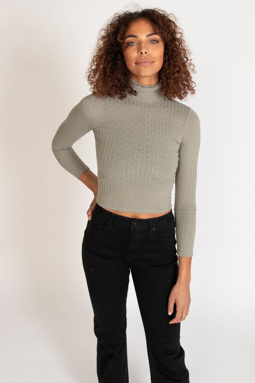 Pointelle Turtleneck Product Image