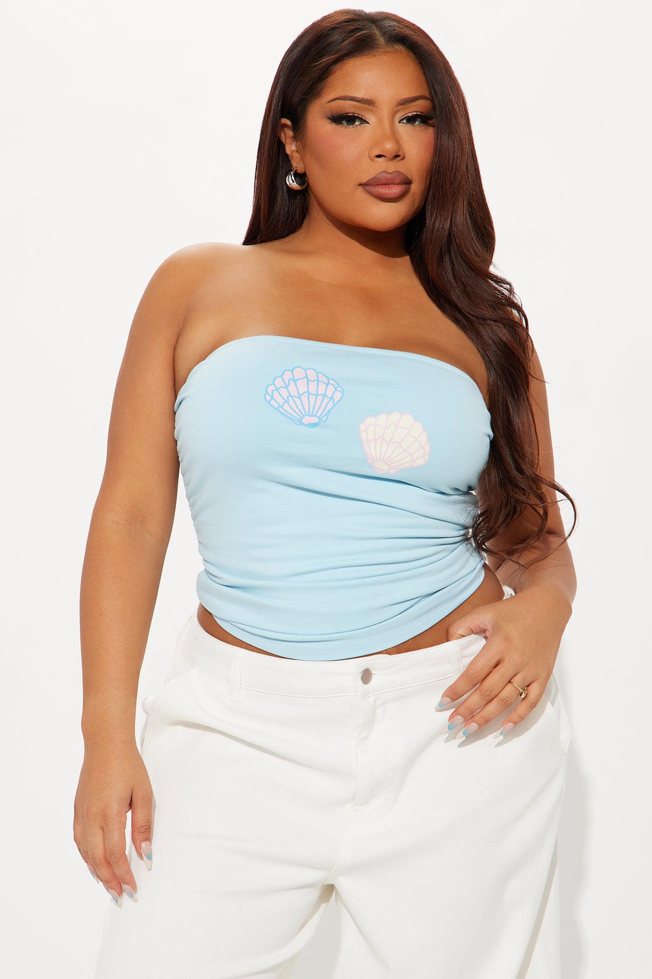 Summer Sets Tube Top - Light Blue Female Product Image