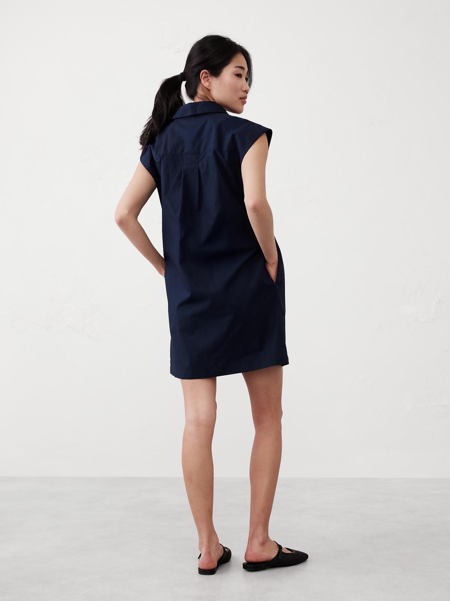 Poplin Utility Mini Shirtdress Product Image