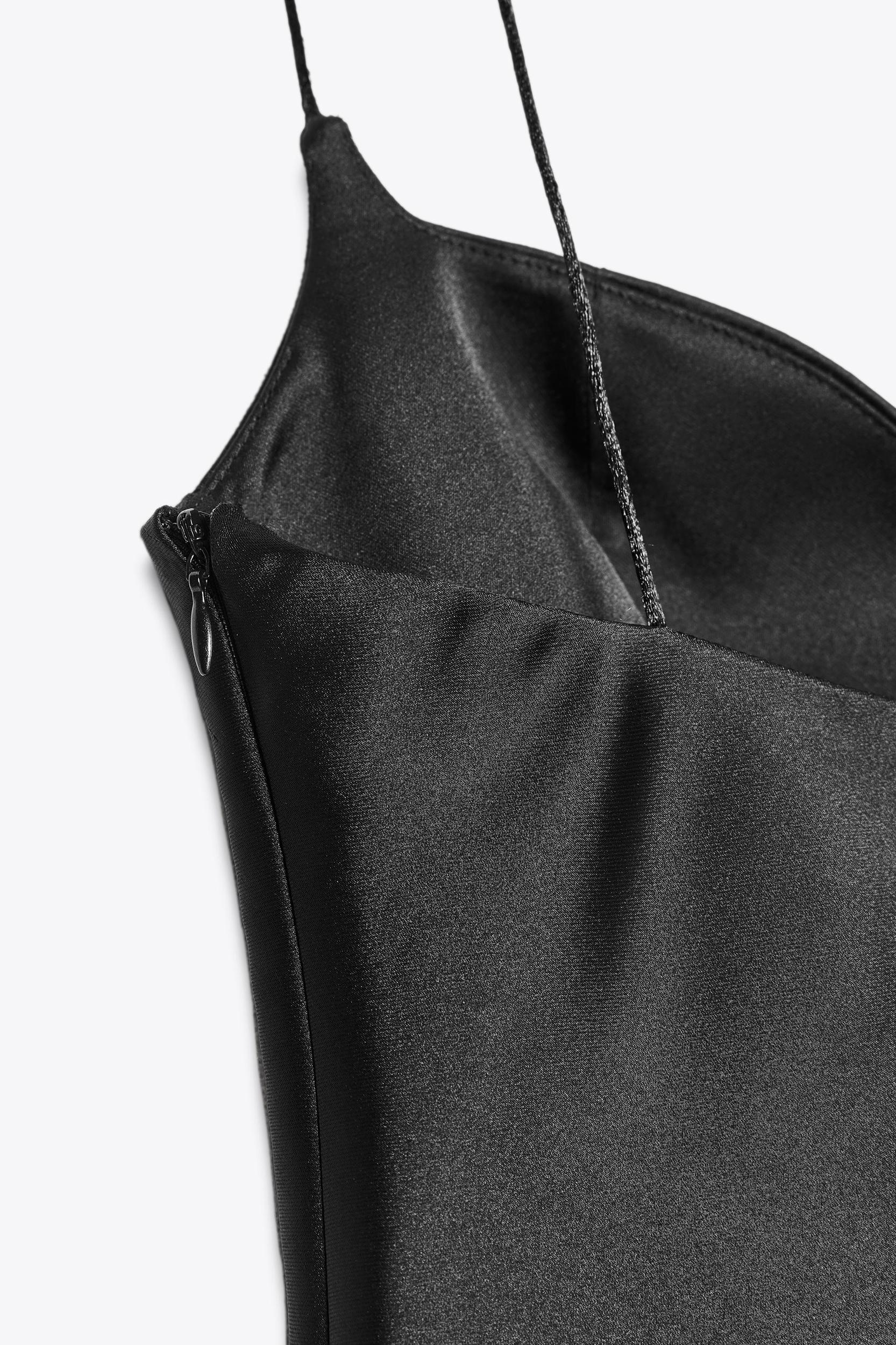 SATIN EFFECT SWEETHEART NECKLINE TOP Product Image