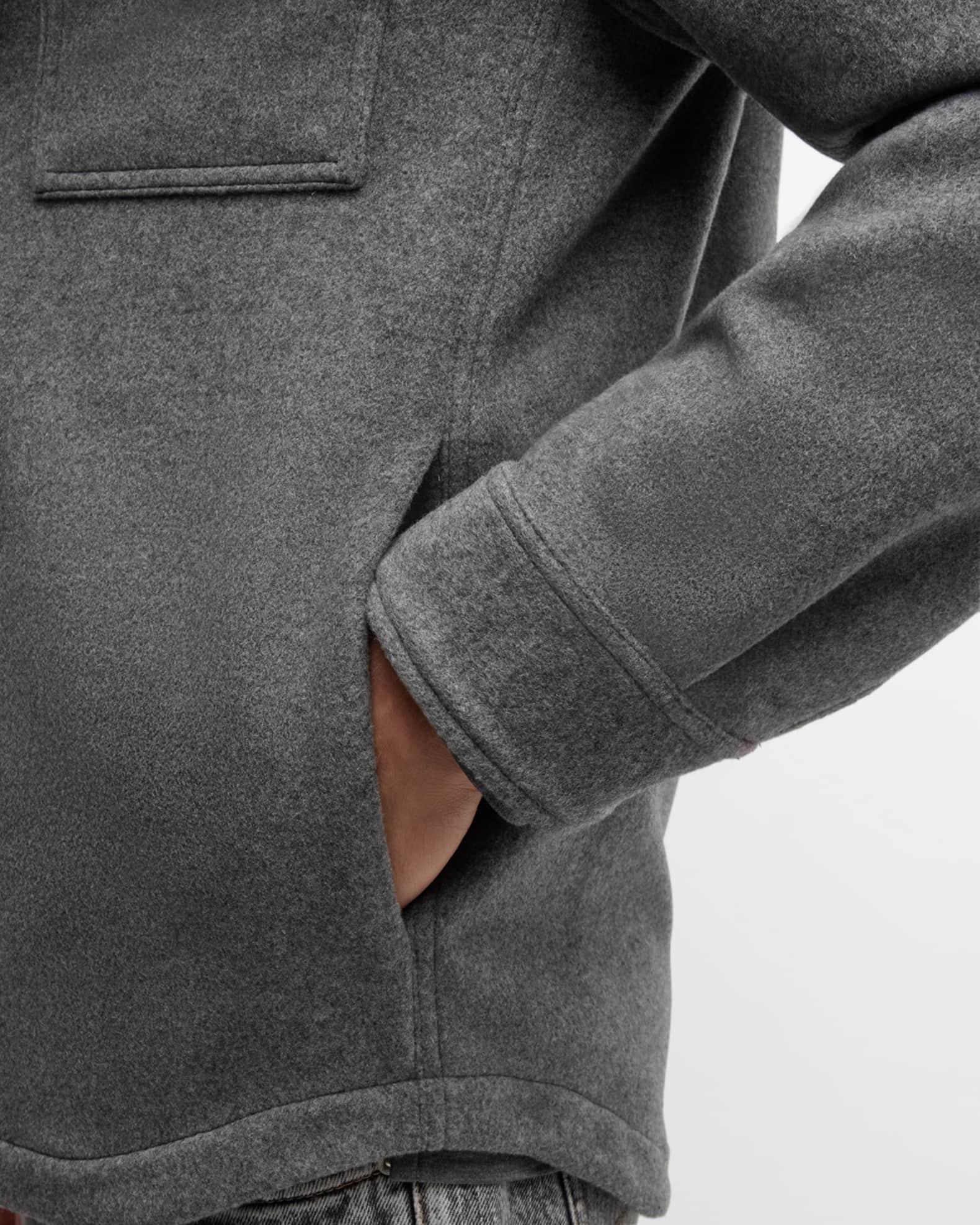 Men's Cashmere Western Shirt Jacket Product Image