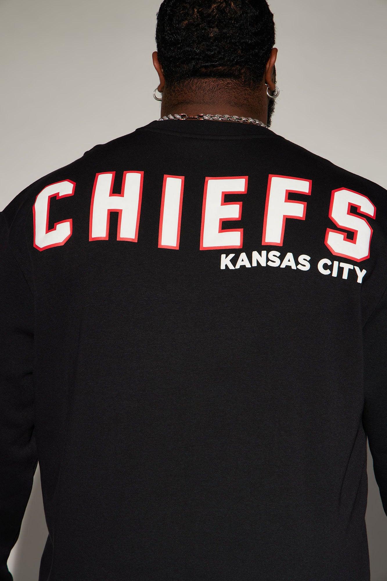 Chiefs Higher Education Fleece Crew Neck Sweater - Black/combo Male Product Image