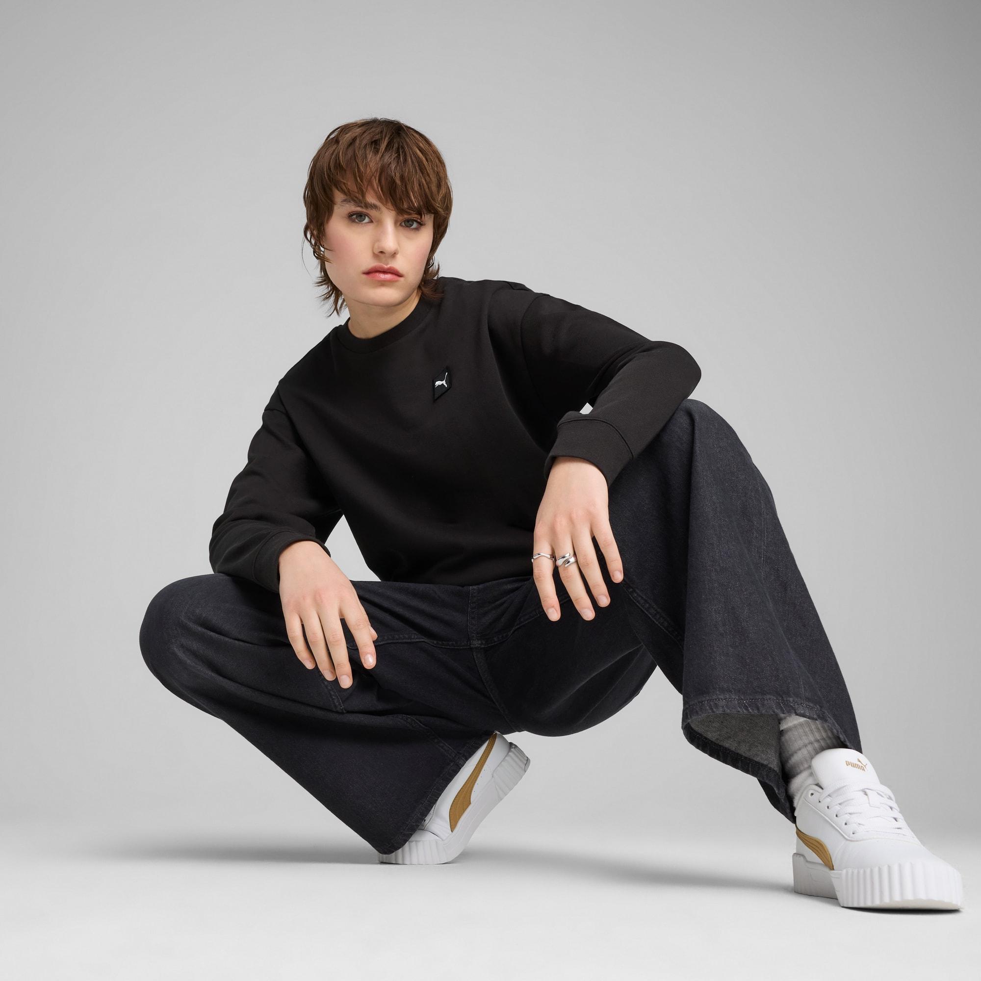 Essentials Elevated Women's Comfort Crew Sweatshirt Product Image