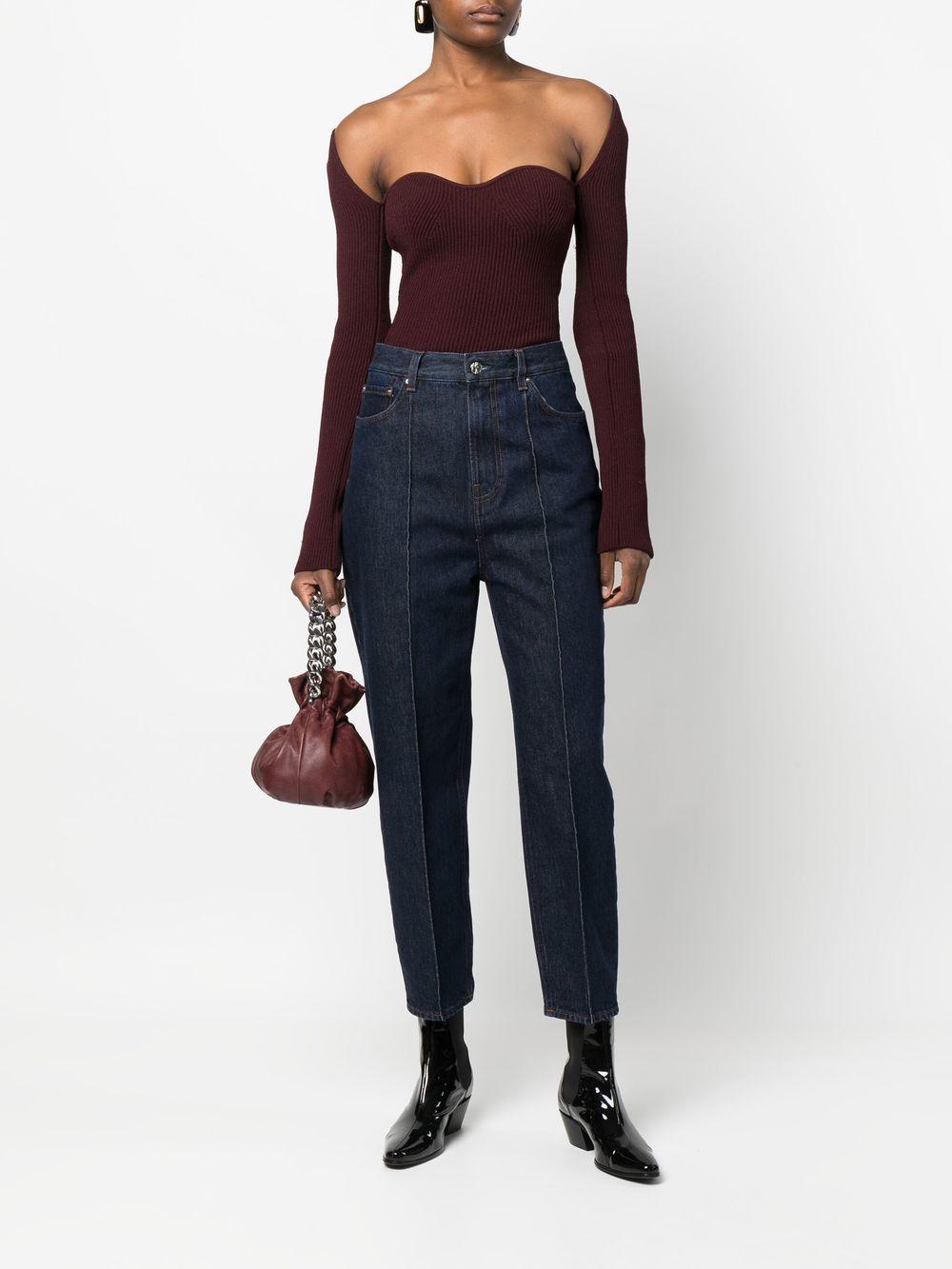 high-waist cropped jeans Product Image