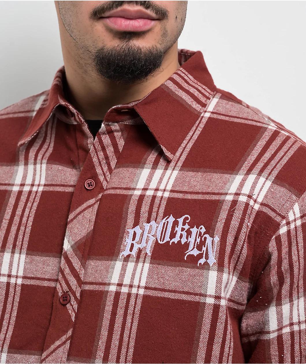 Broken Promises Antiquity Red Flannel Jacket Product Image