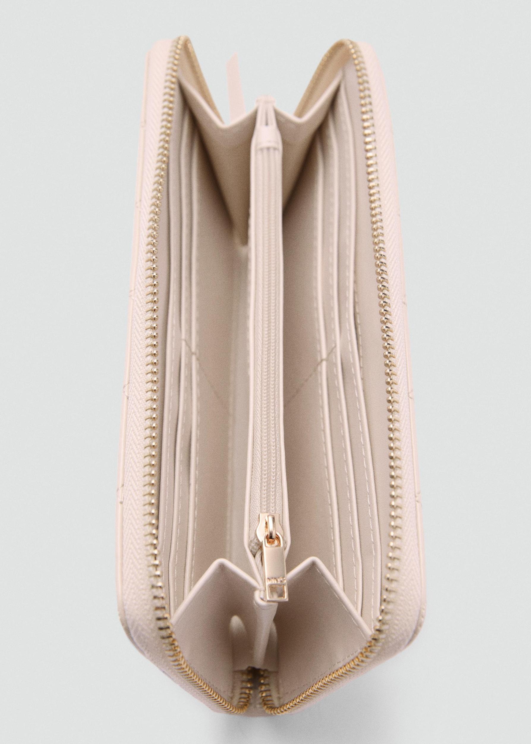 Wallet with decorative stitching - Women | MANGO USA Product Image